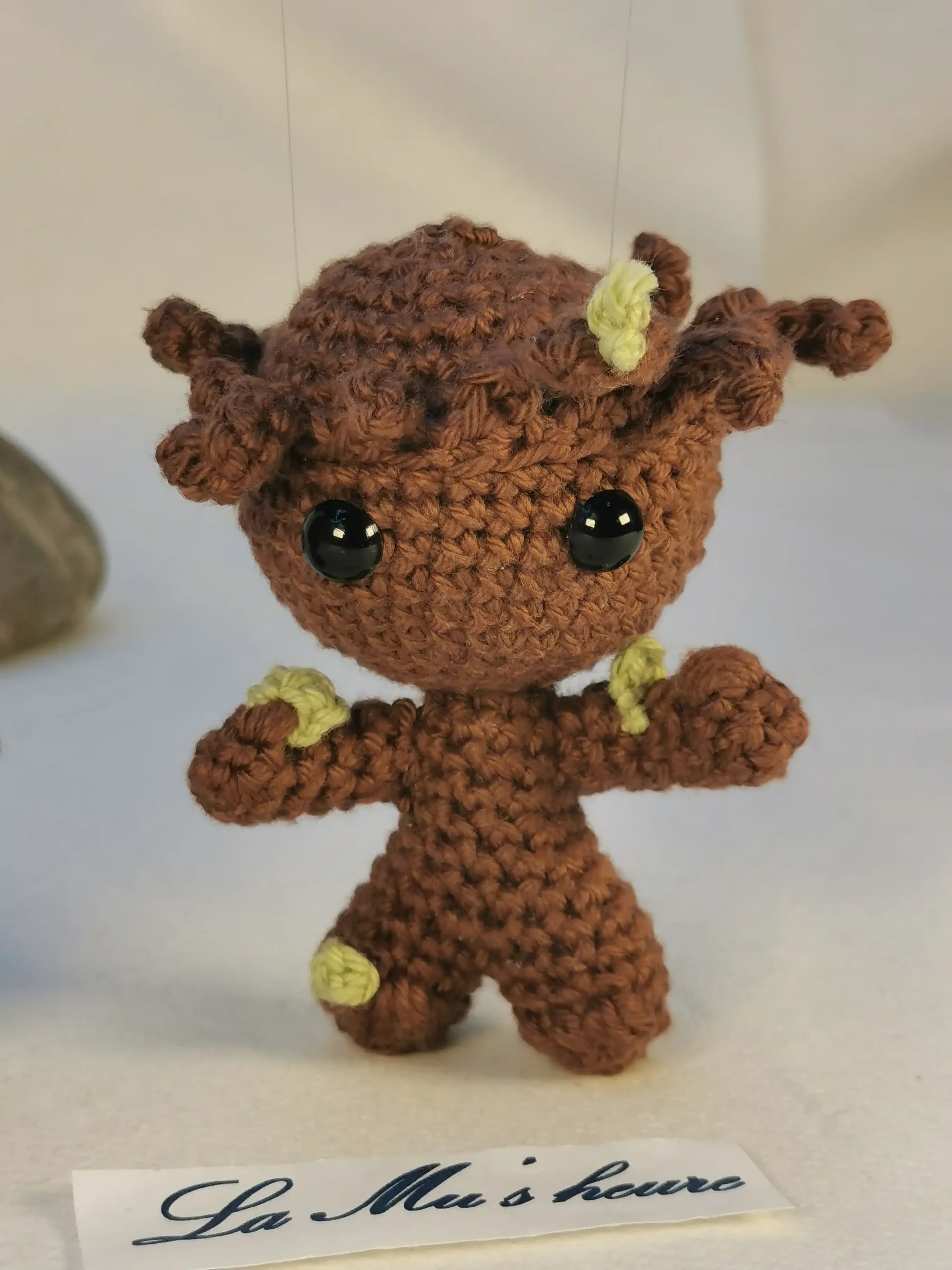 groot amigurumi fait main au crochet par La Mu's Heure