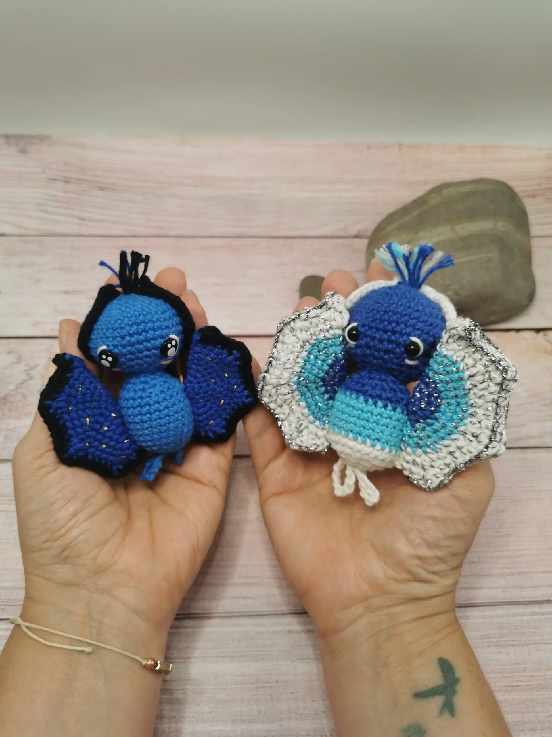 Chauve-souris amigurumi fait au crochet par La Mu's Heure