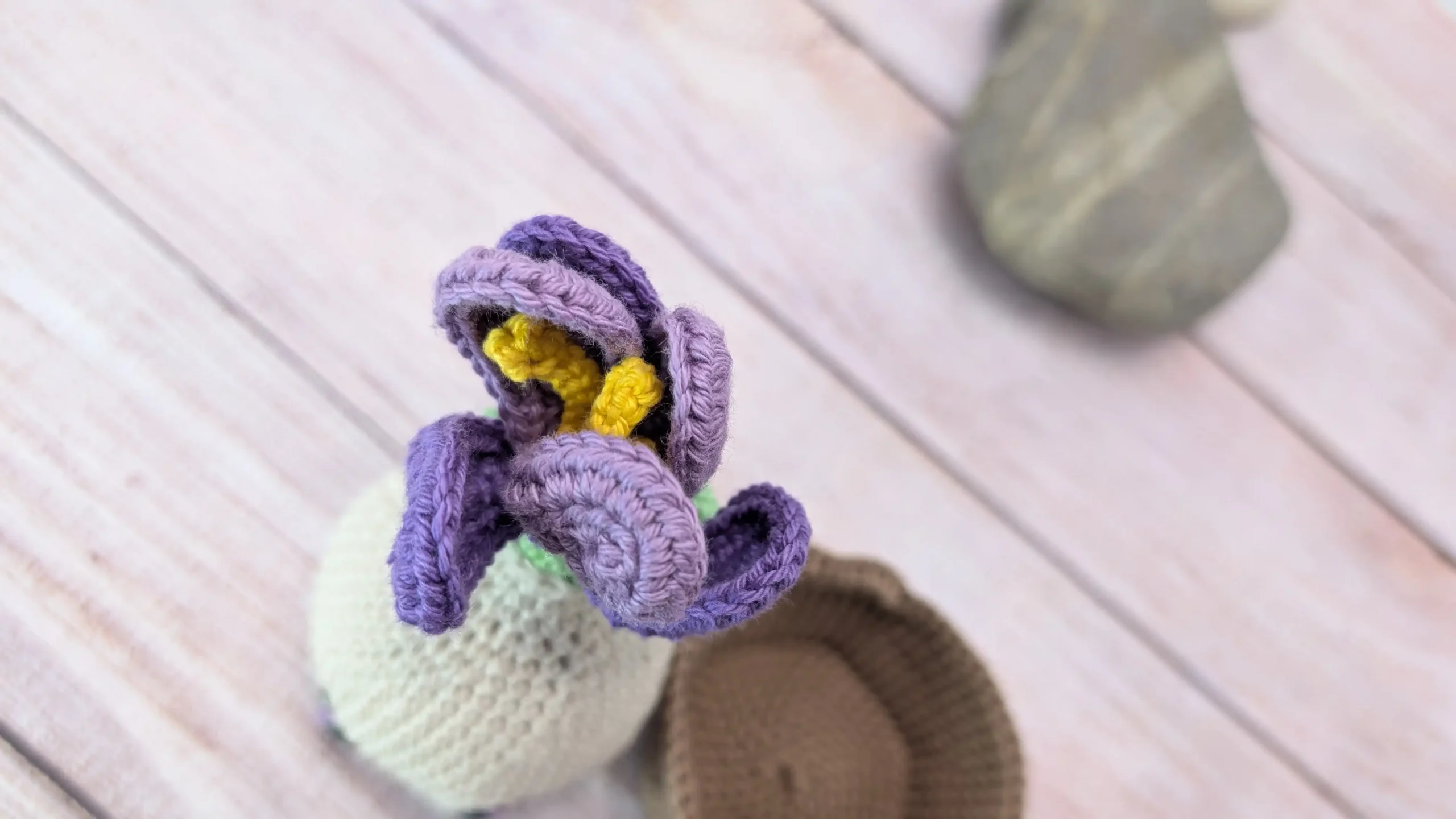 Crocus fait main au crochet par La Mu's Heure