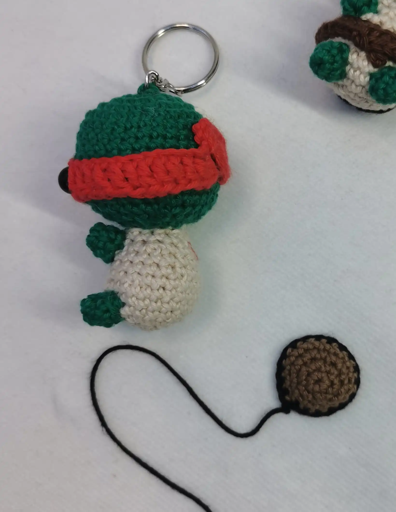Tortue Ninja amigurumi fait main au crochet fait par La Mu's heure