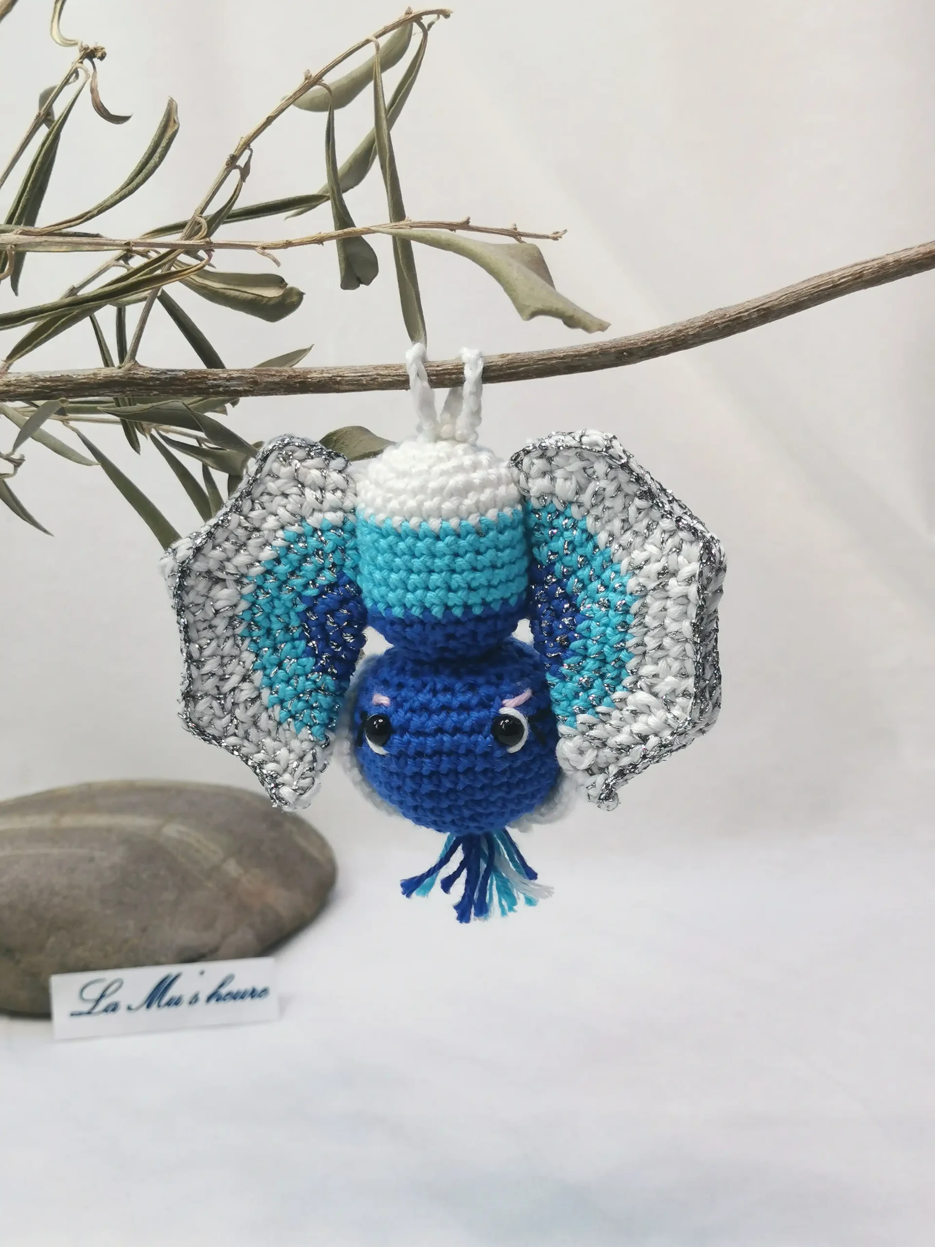Chauve-souris amigurumi fait au crochet par La Mu's Heure