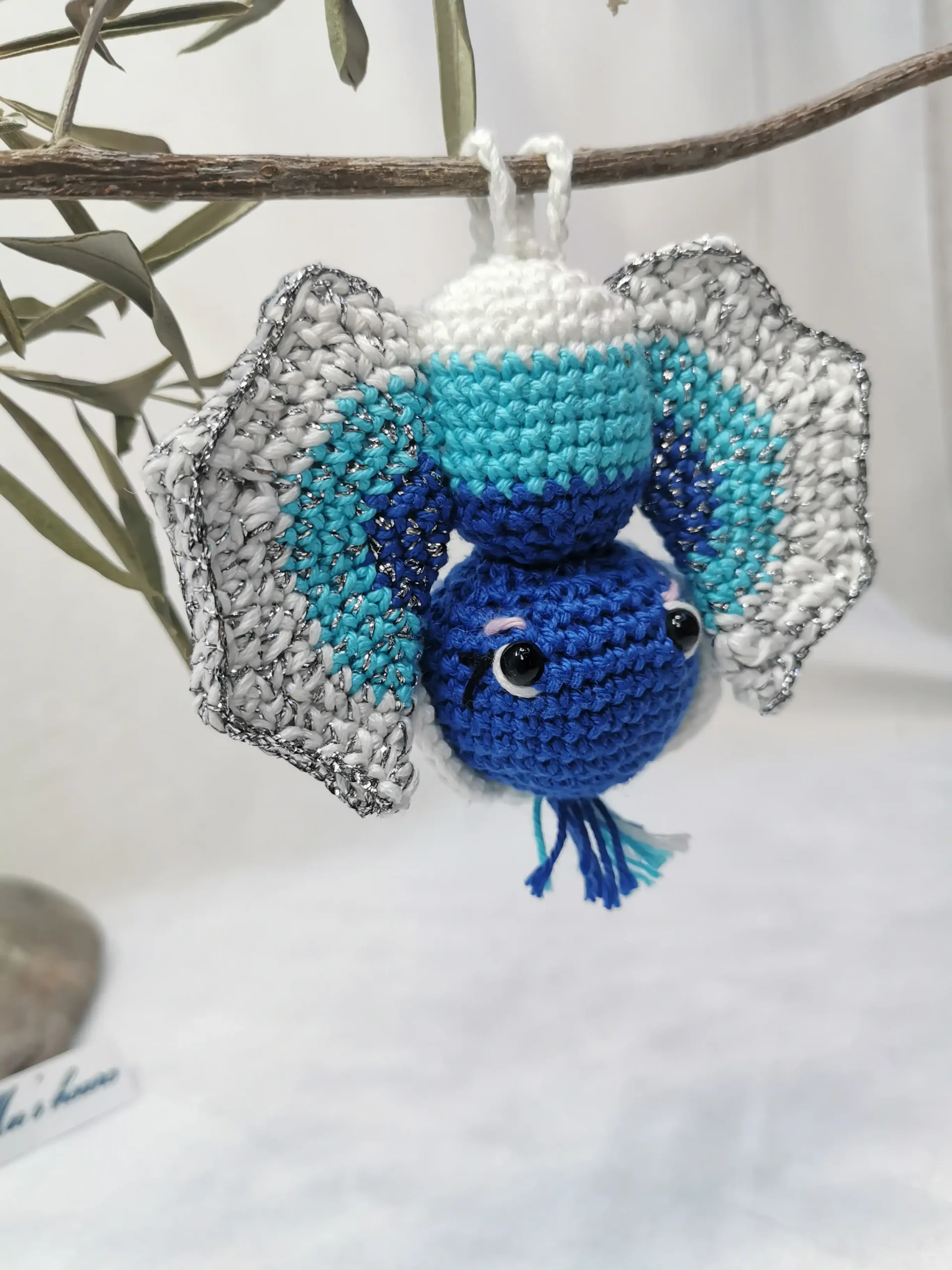 Chauve-souris amigurumi fait au crochet par La Mu's Heure