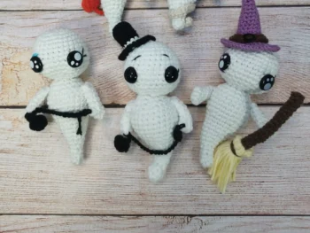 Gentil fantôme fait main au crochet par la Mu's Heure