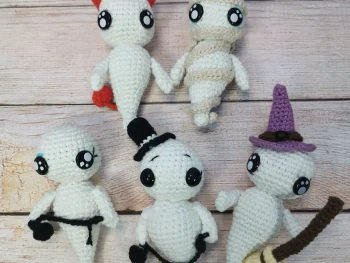 Gentil fantôme fait main au crochet par la Mu's Heure
