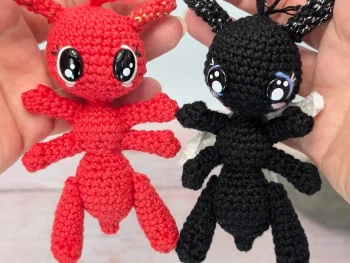 Fourmis amigurumi fait main au crochet par La Mu's Heure
