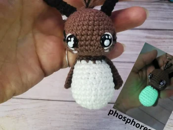 Luciole amigurumi fait main au crochet par La Mu's Heure