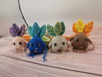 mandragore amigurumi fait main au crochet par La Mu's heure