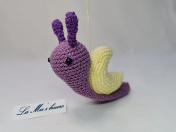 Escargot lune fait main au crochet par La Mu's heure