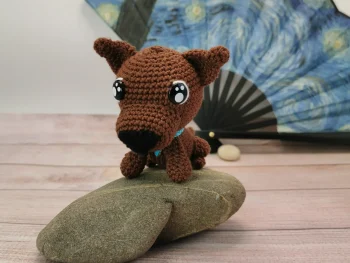 scooby doo amigurumi fait au crochet par La Mu's Heure