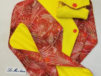 Serviettes hygiéniques lavables fait main par La Mu's heure