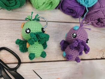 Tutoriel crochet Pdf en français Bébé Cthulhu niveau débutant par La Mu's Heure