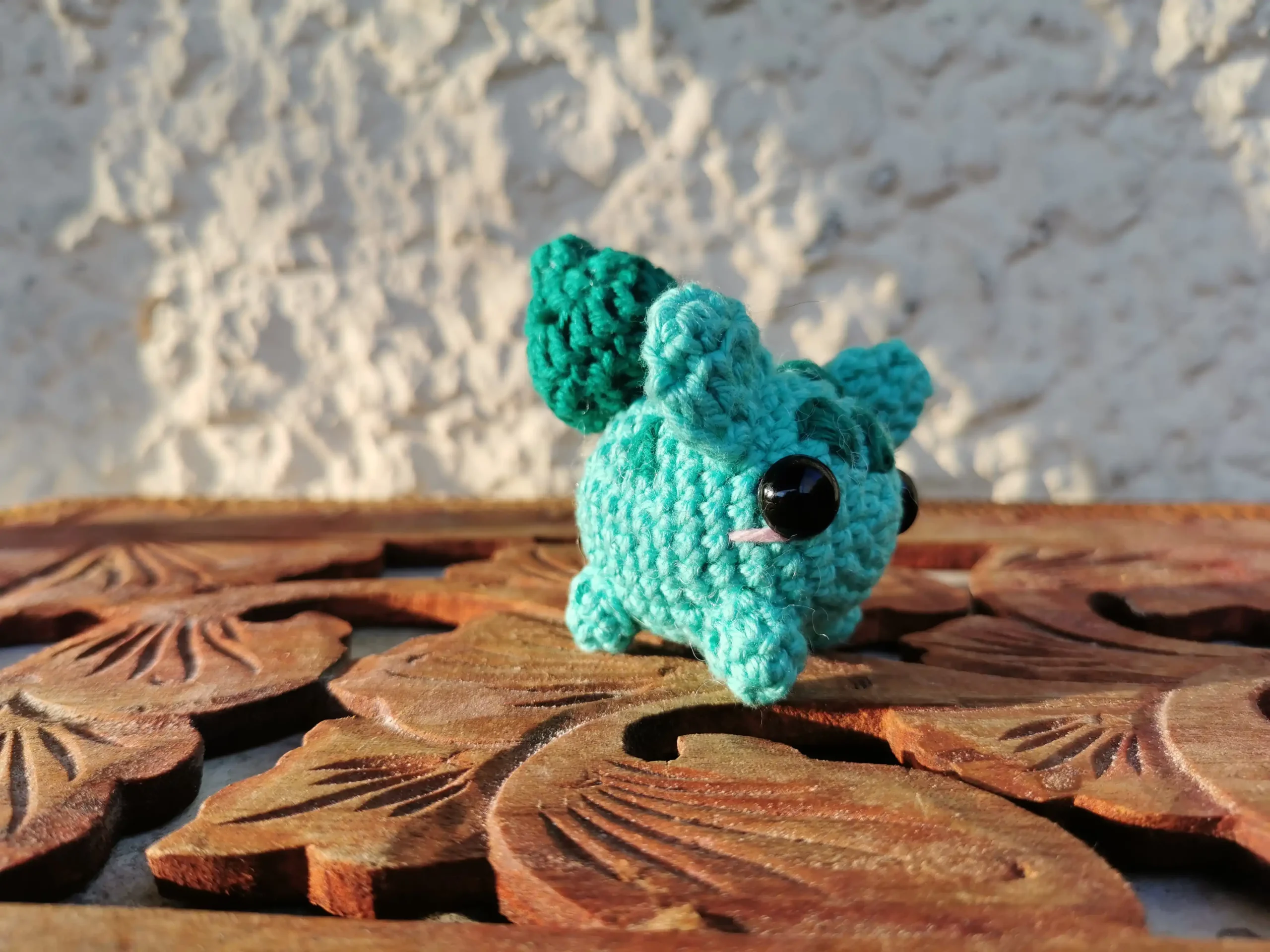 bulbizar amigurumi fait main au crochet par La Mu's heure