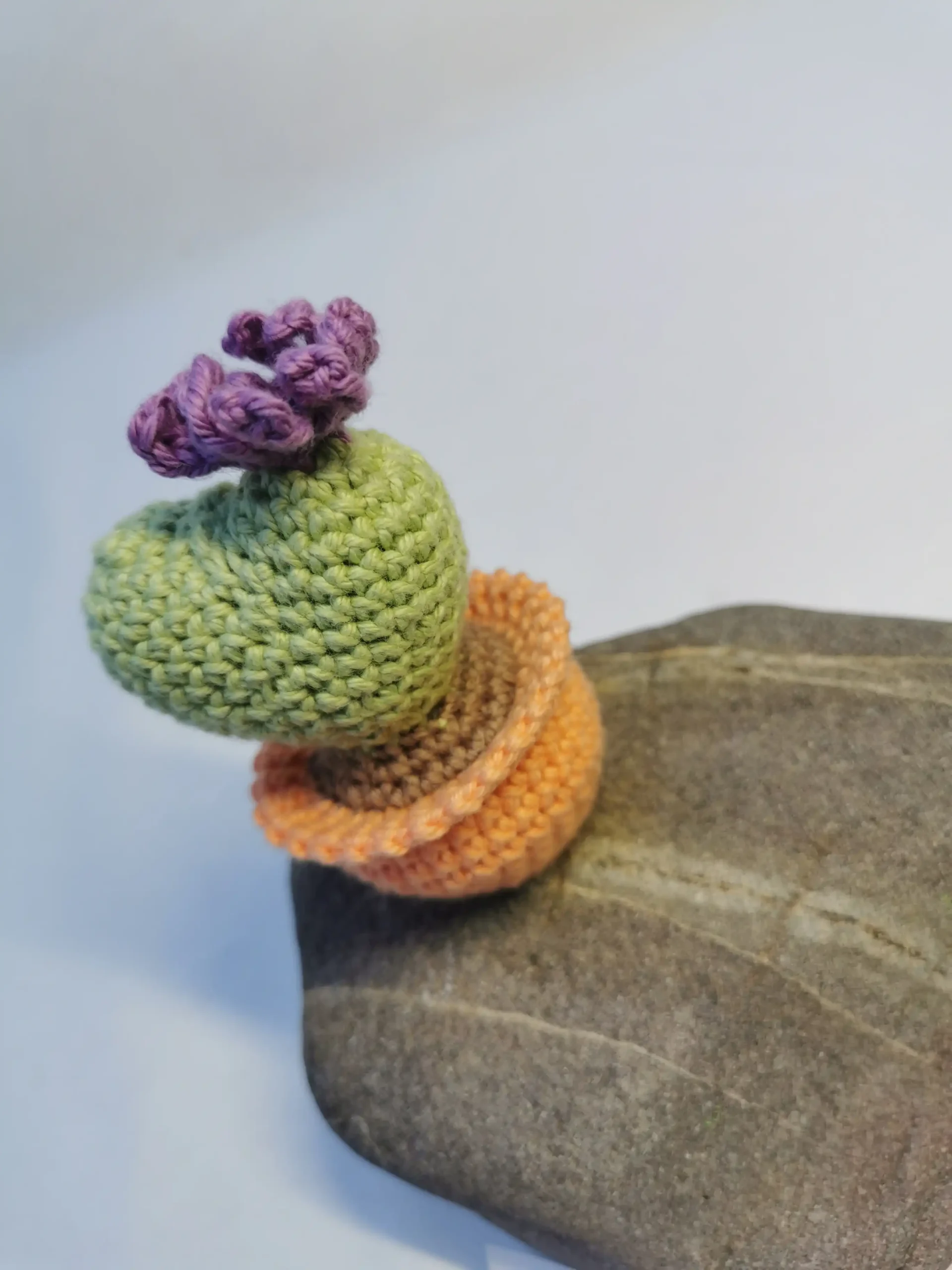 Cactus Cœur amigurumi fait main au crochet par La Mu's heure