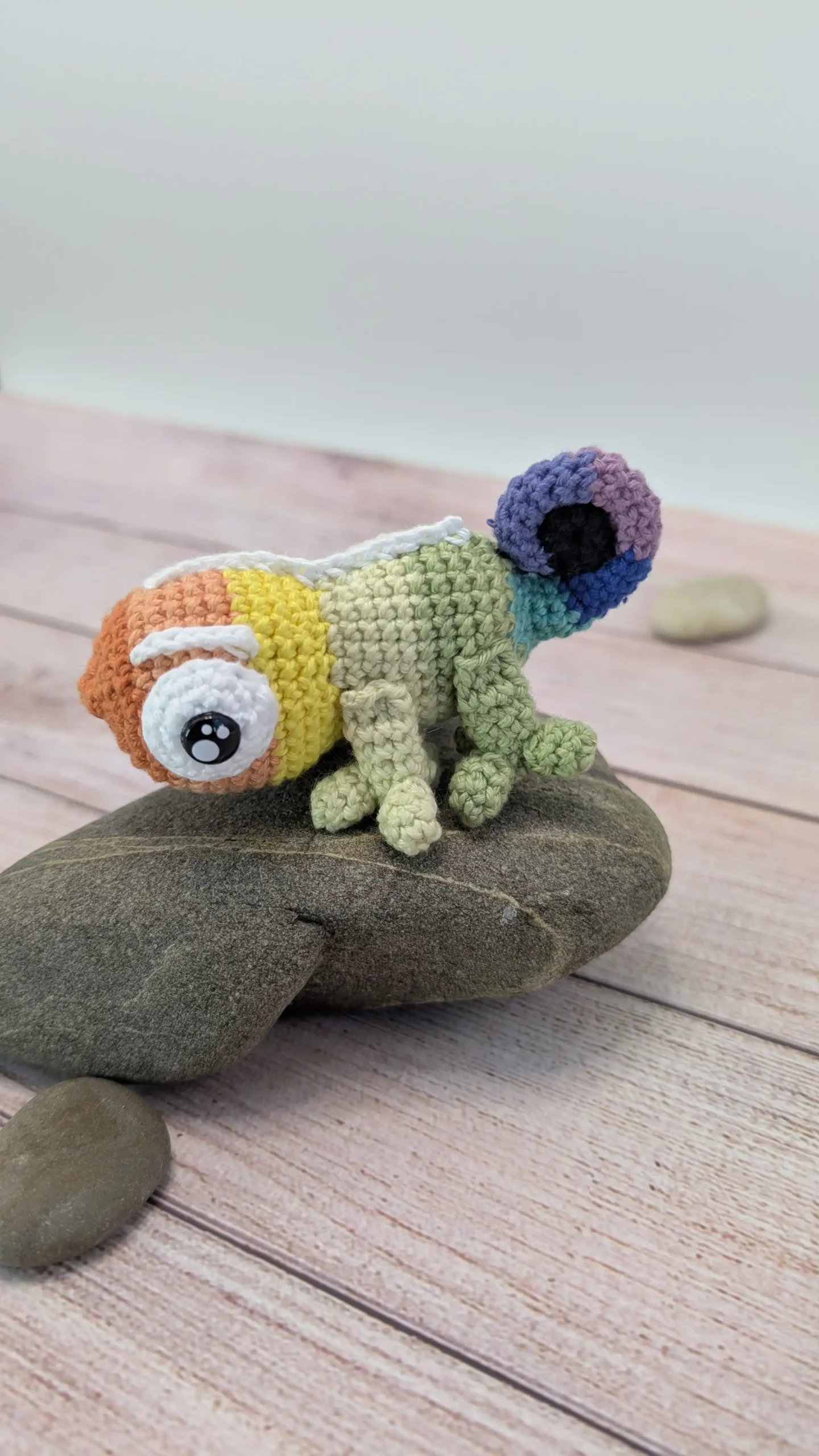 caméléons amigurumi fait main au crochet par La Mu's Heure