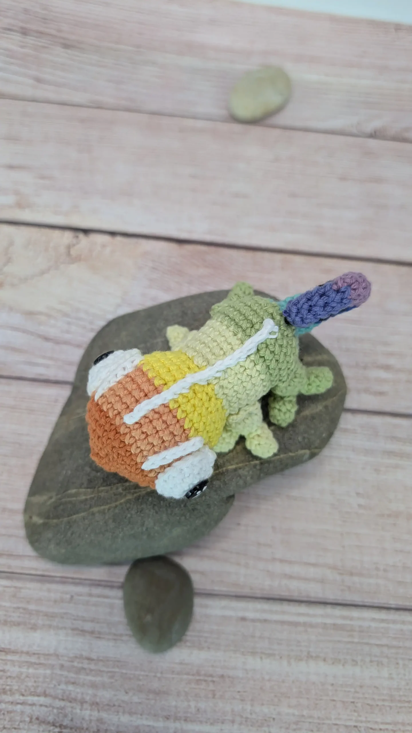 caméléons amigurumi fait main au crochet par La Mu's Heure