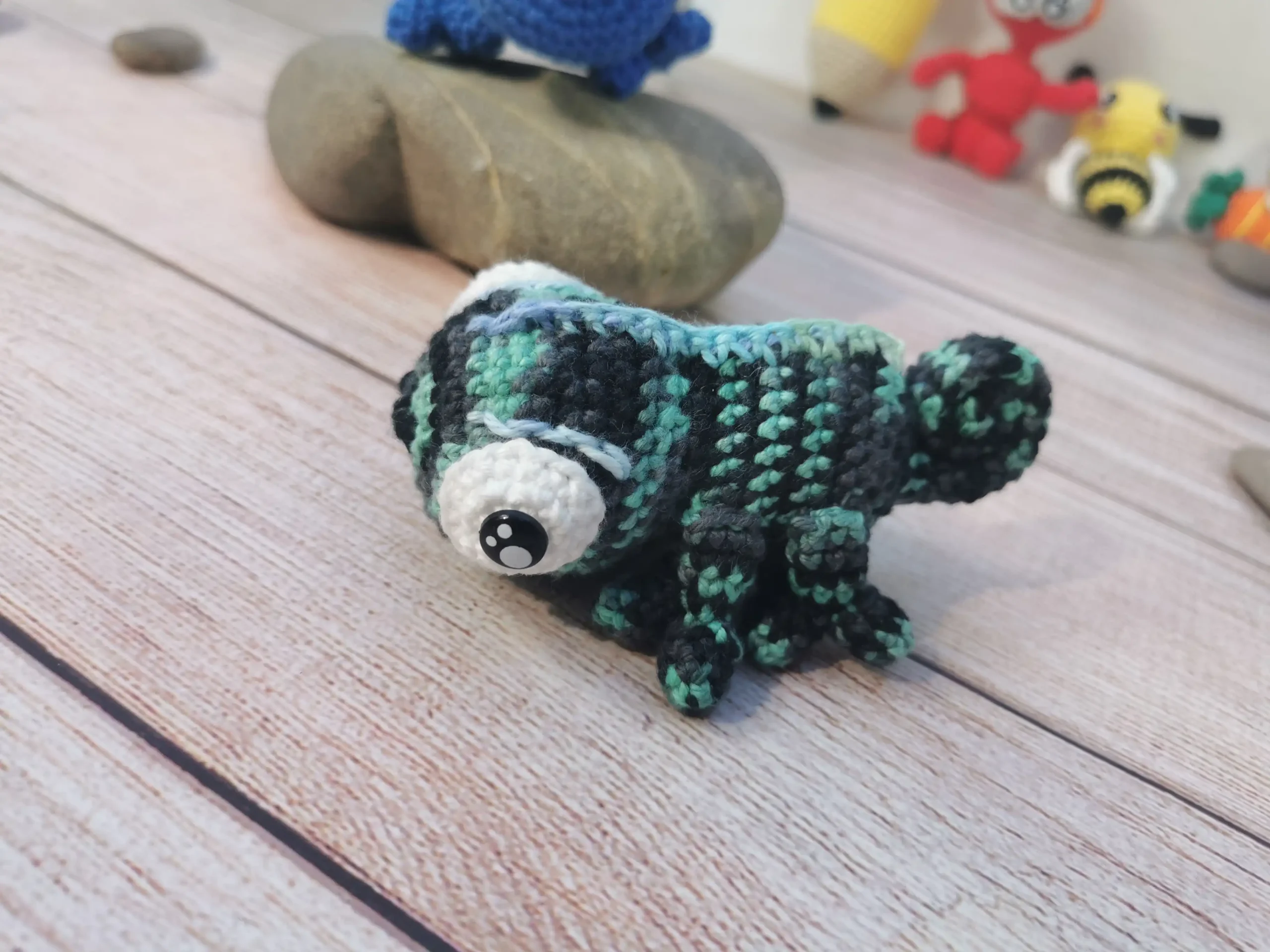 caméléons amigurumi fait main au crochet par La Mu's Heure