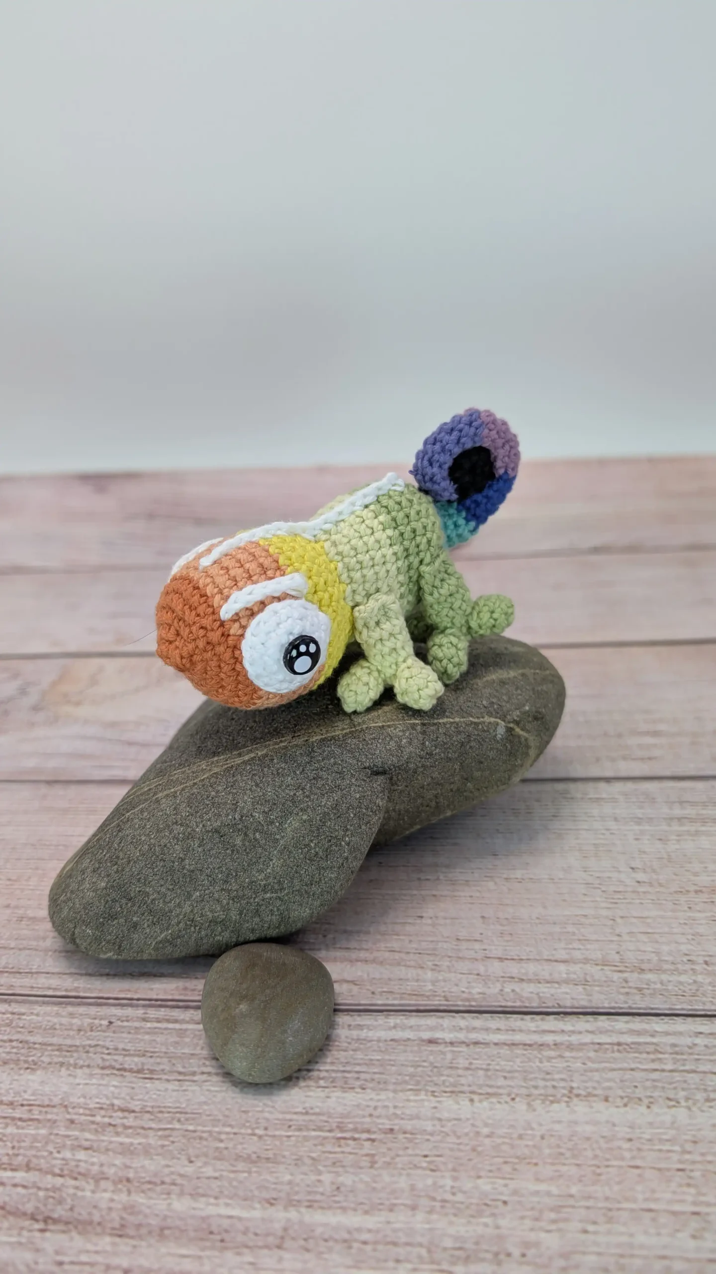 caméléons amigurumi fait main au crochet par La Mu's Heure