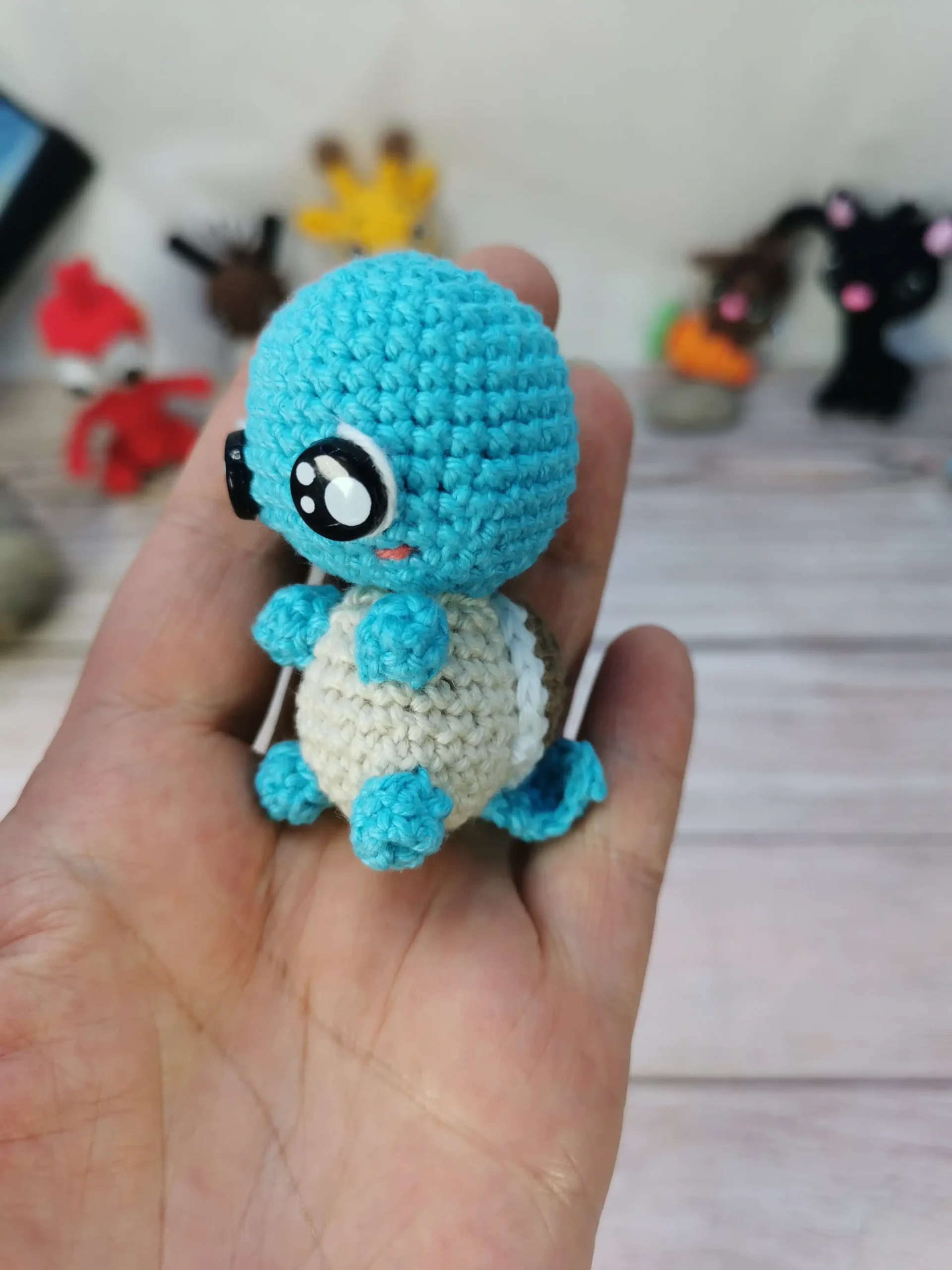 Carapuce amigurumi fait main au crochet par La Mu's Heure
