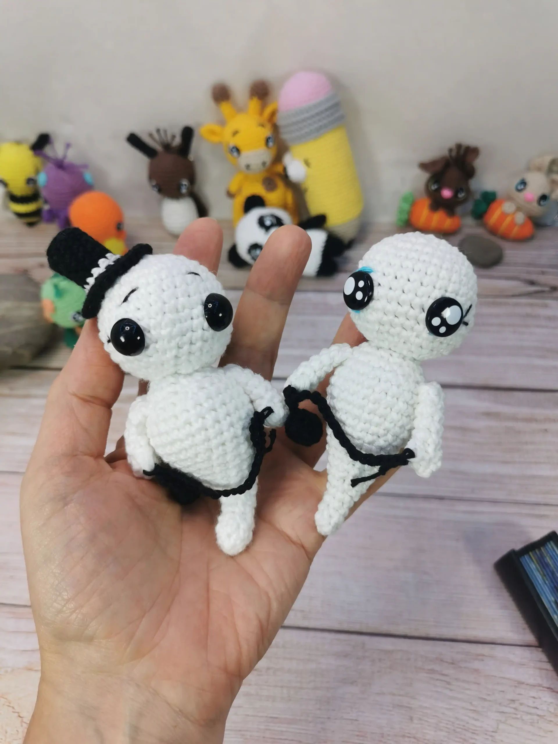 Gentil fantôme fait main au crochet par la Mu's Heure