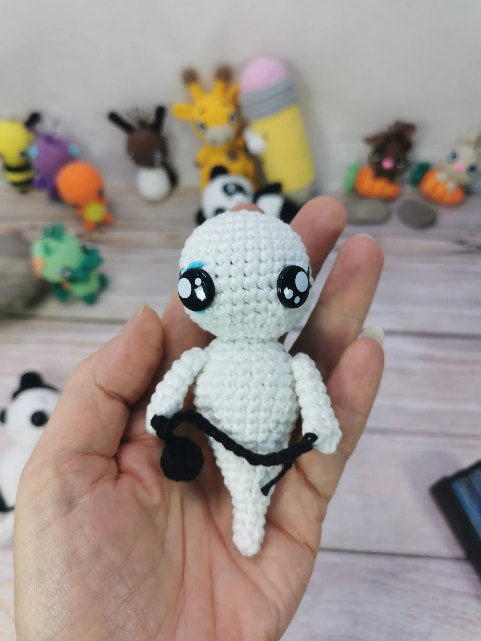 Gentil fantôme fait main au crochet par la Mu's Heure