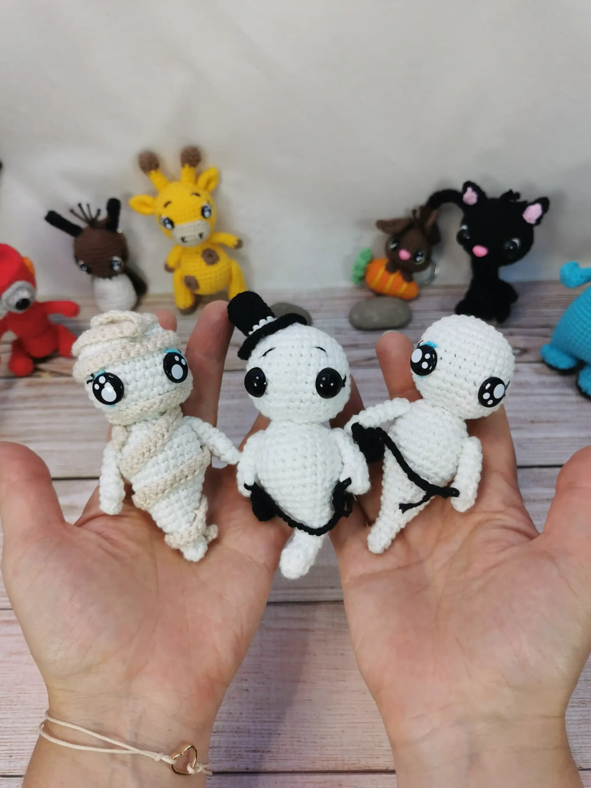 Gentil fantôme fait main au crochet par la Mu's Heure