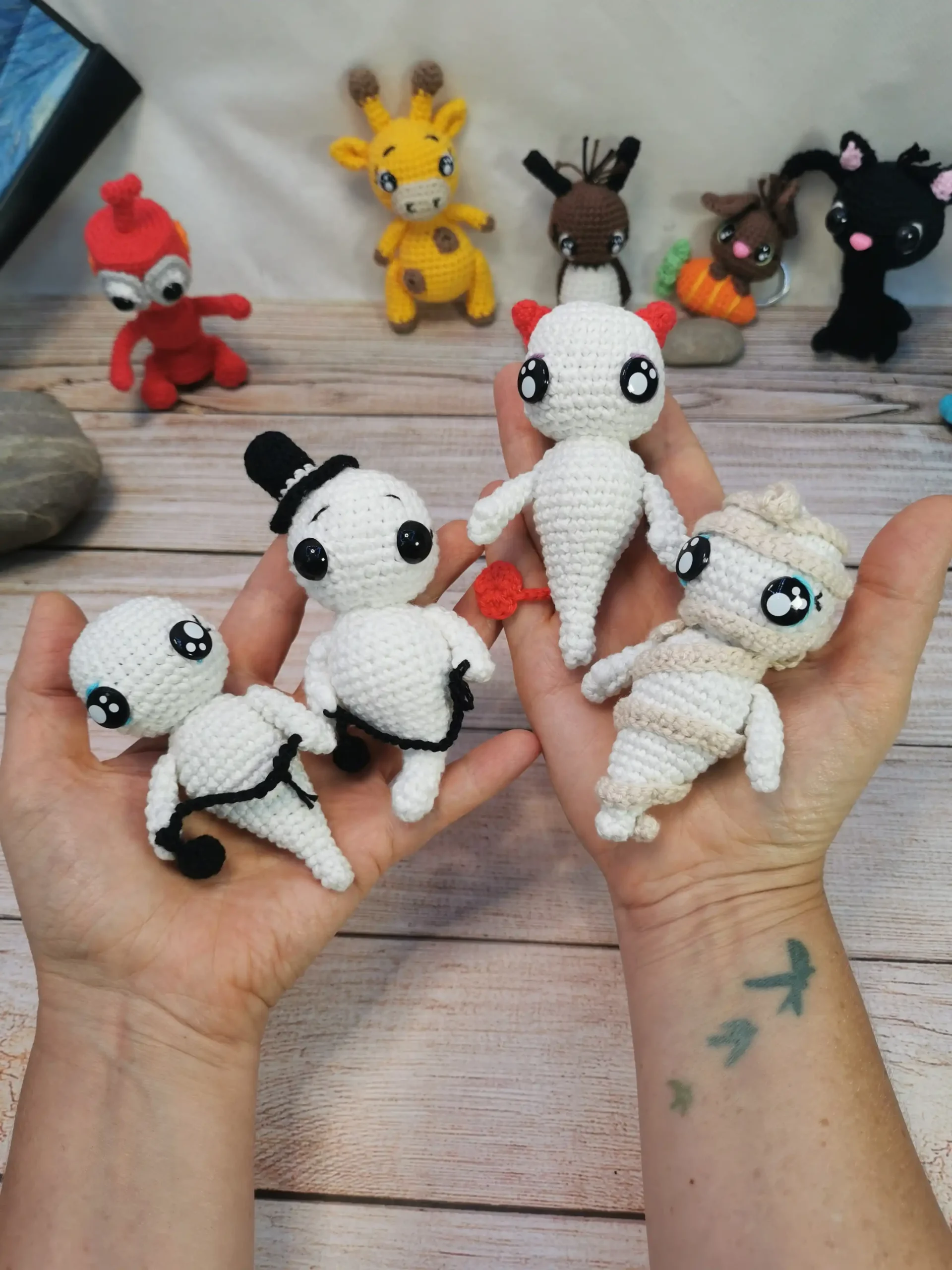 Gentil fantôme fait main au crochet par la Mu's Heure