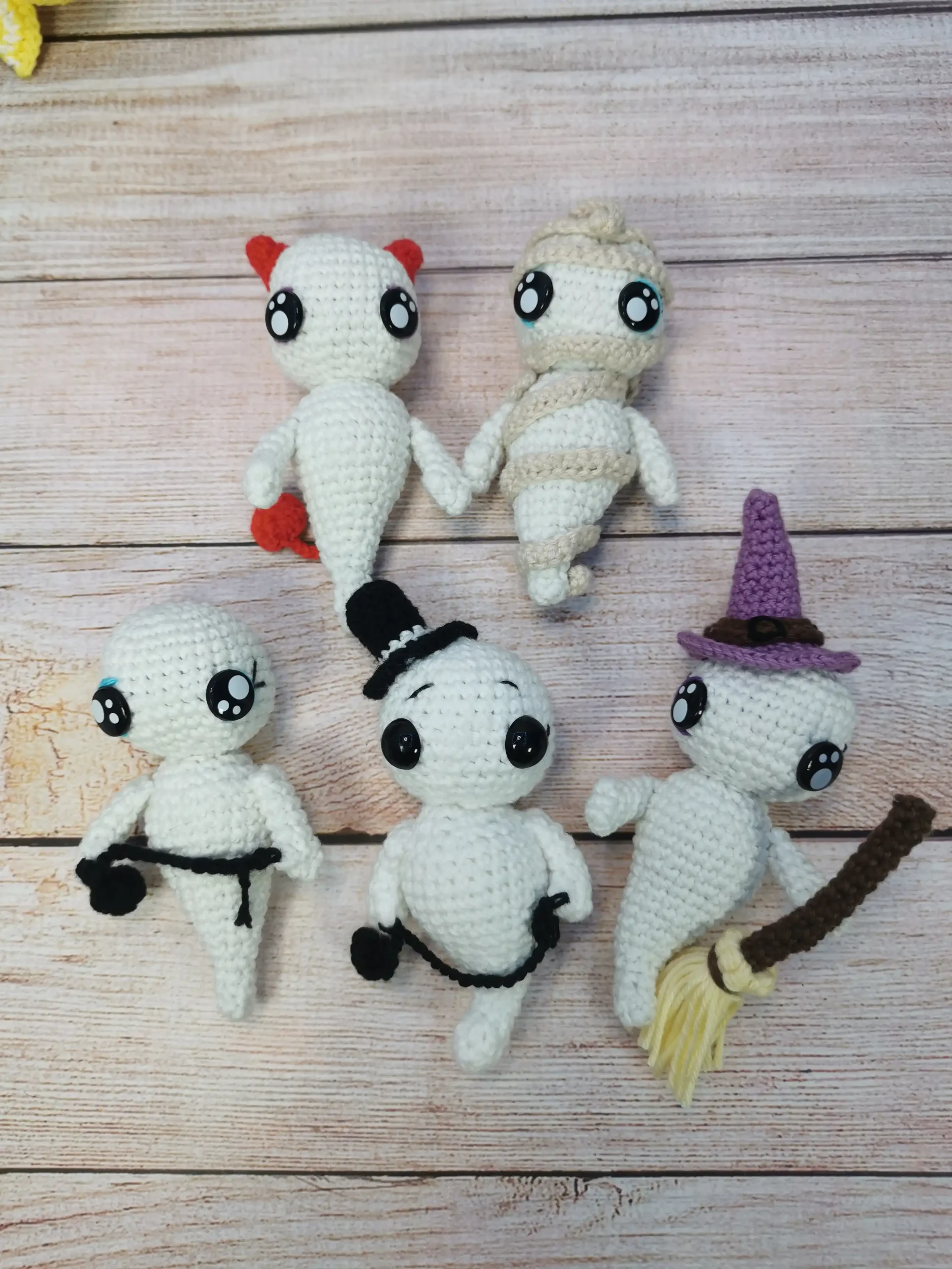 Gentil fantôme fait main au crochet par la Mu's Heure