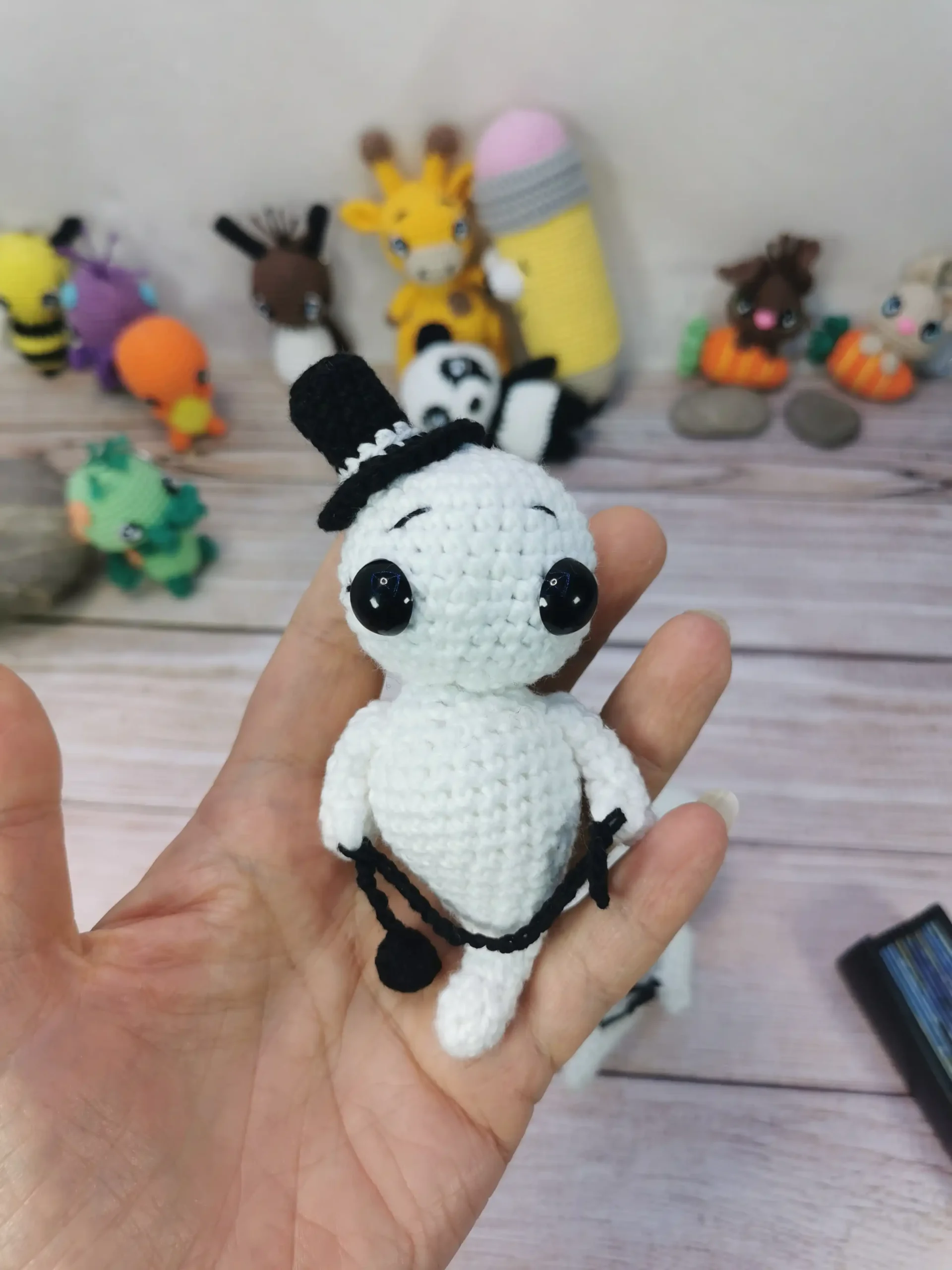 Gentil fantôme fait main au crochet par la Mu's Heure