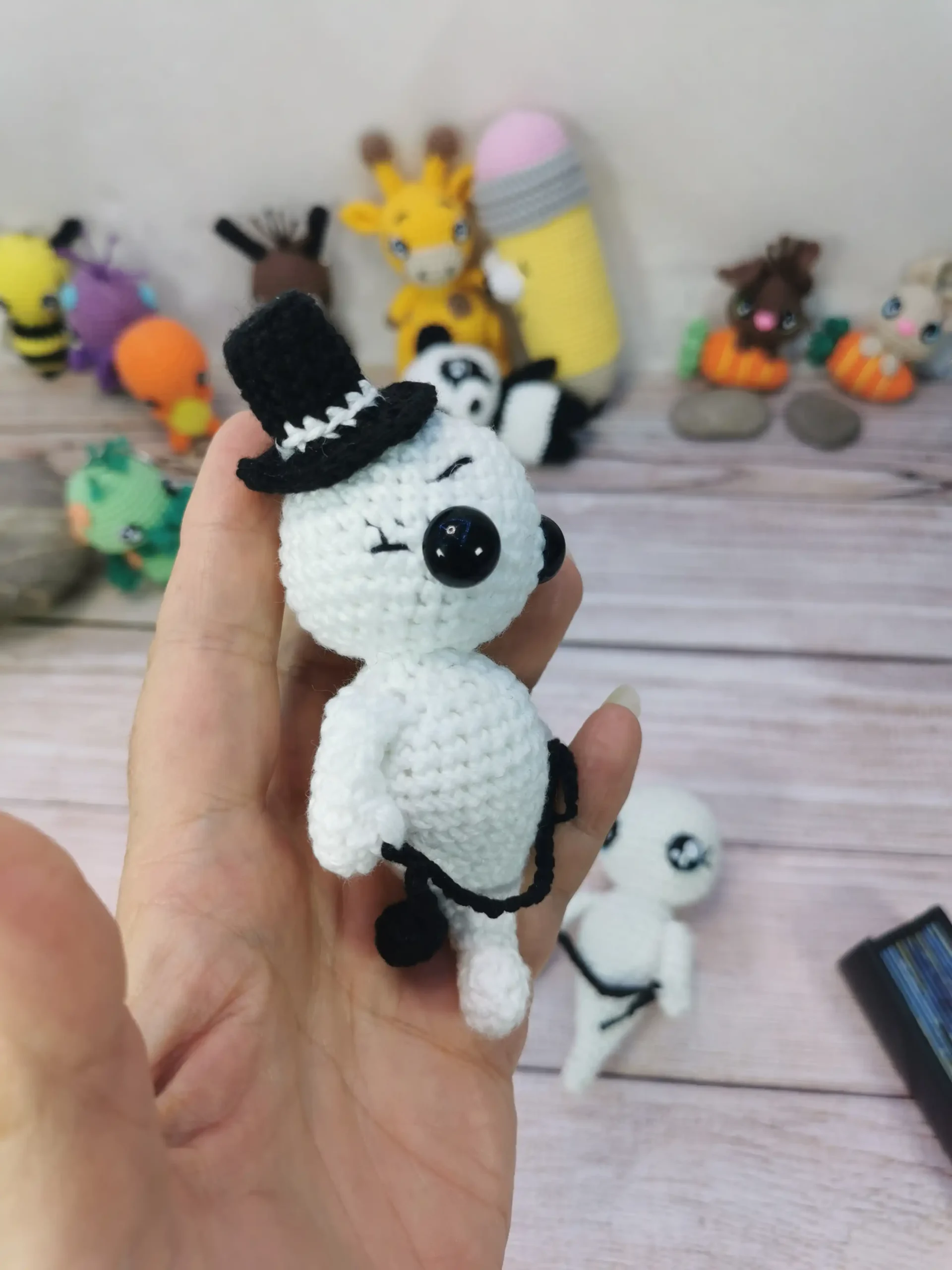 Gentil fantôme fait main au crochet par la Mu's Heure