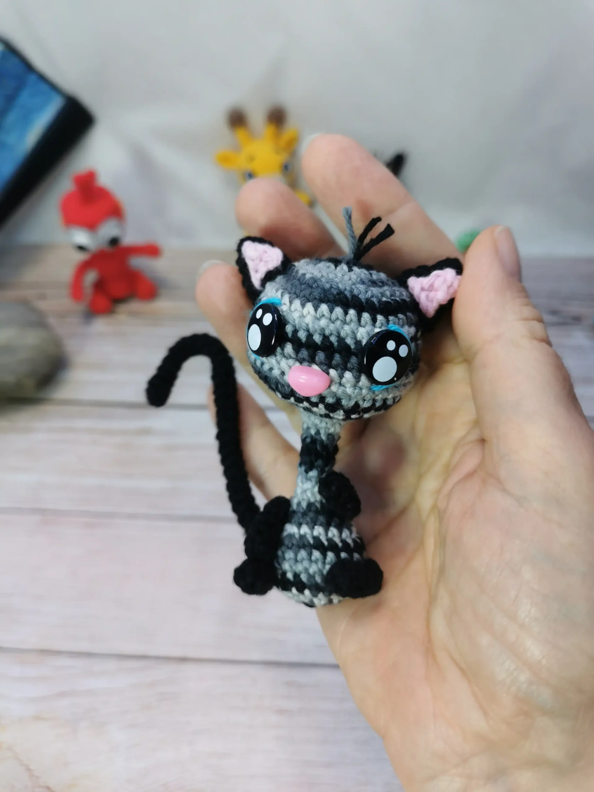 Chats amigurumi fait main au crochet par La Mu's heure