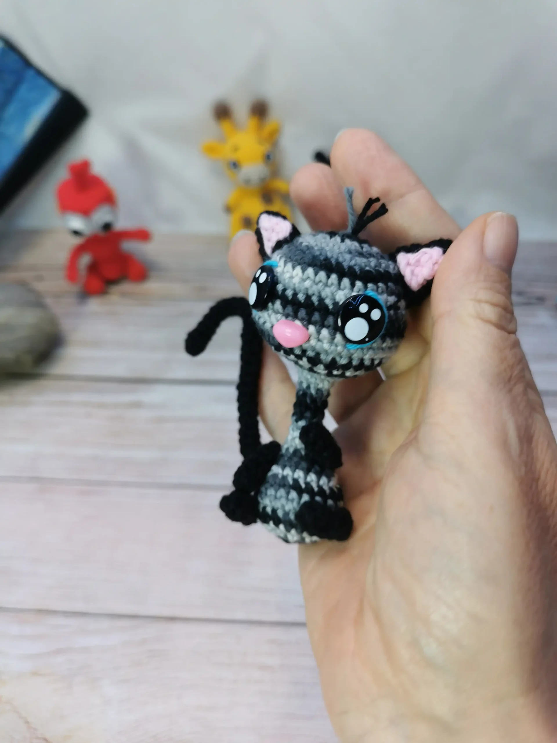Chats amigurumi fait main au crochet par La Mu's heure