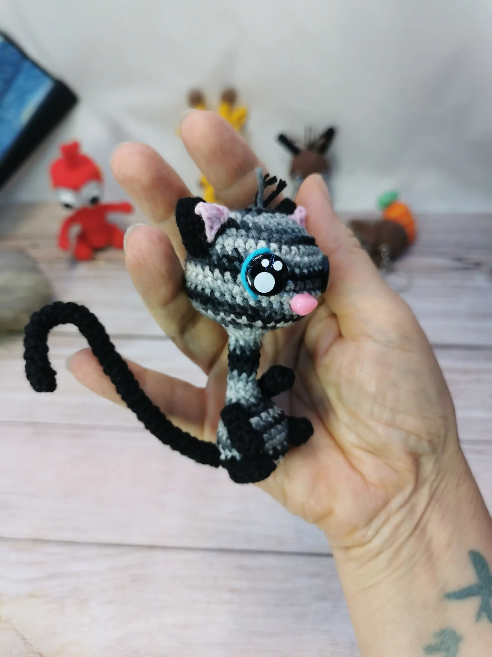 Chats amigurumi fait main au crochet par La Mu's heure