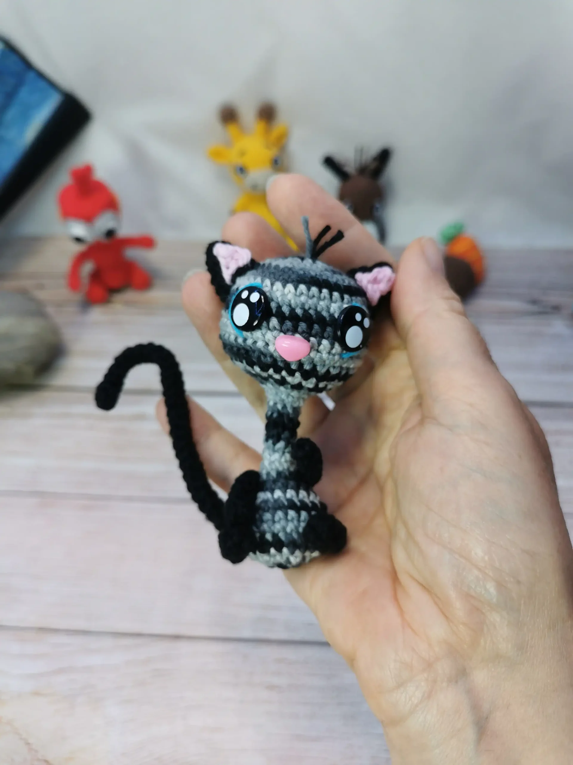 Chats amigurumi fait main au crochet par La Mu's heure