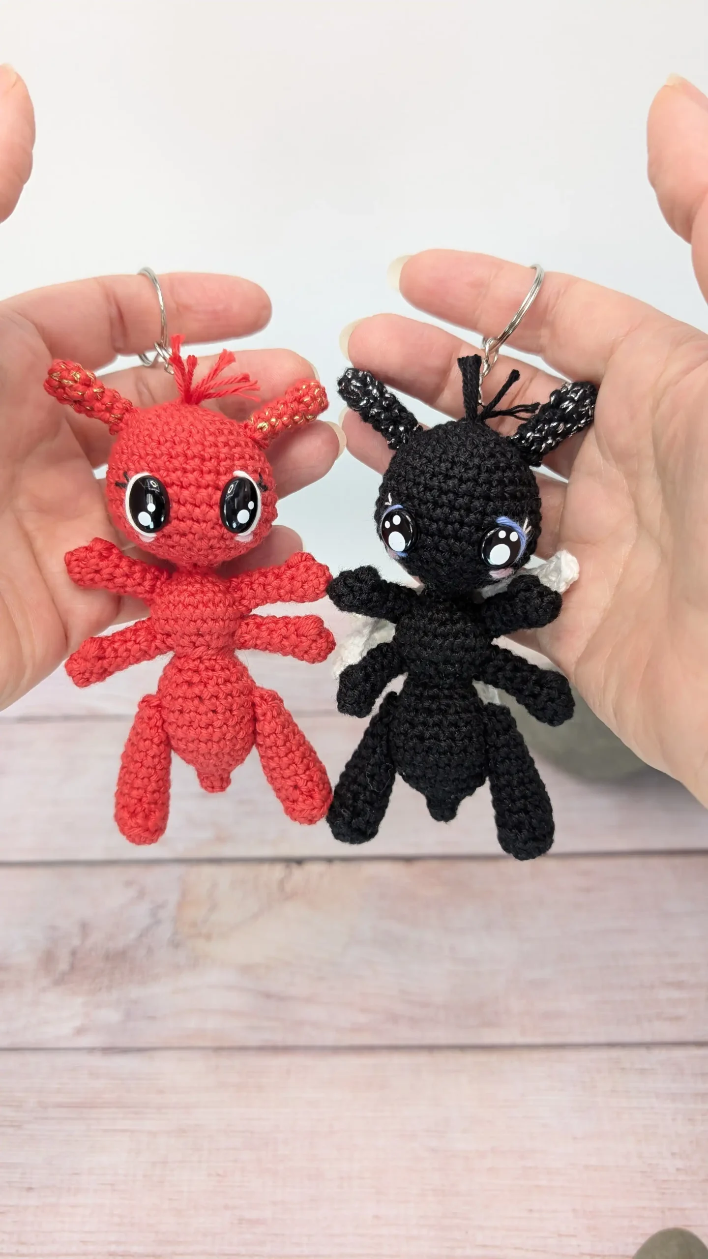 Fourmis amigurumi fait main au crochet par La Mu's Heure