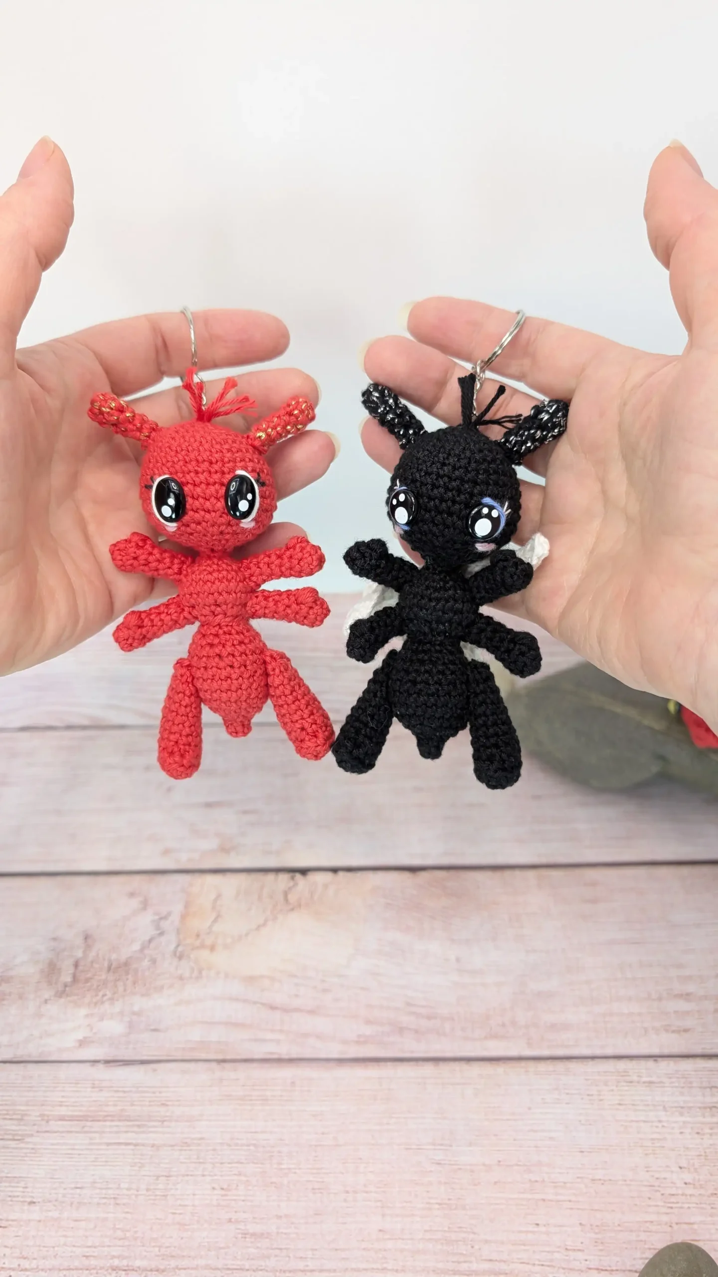 Fourmis amigurumi fait main au crochet par La Mu's Heure