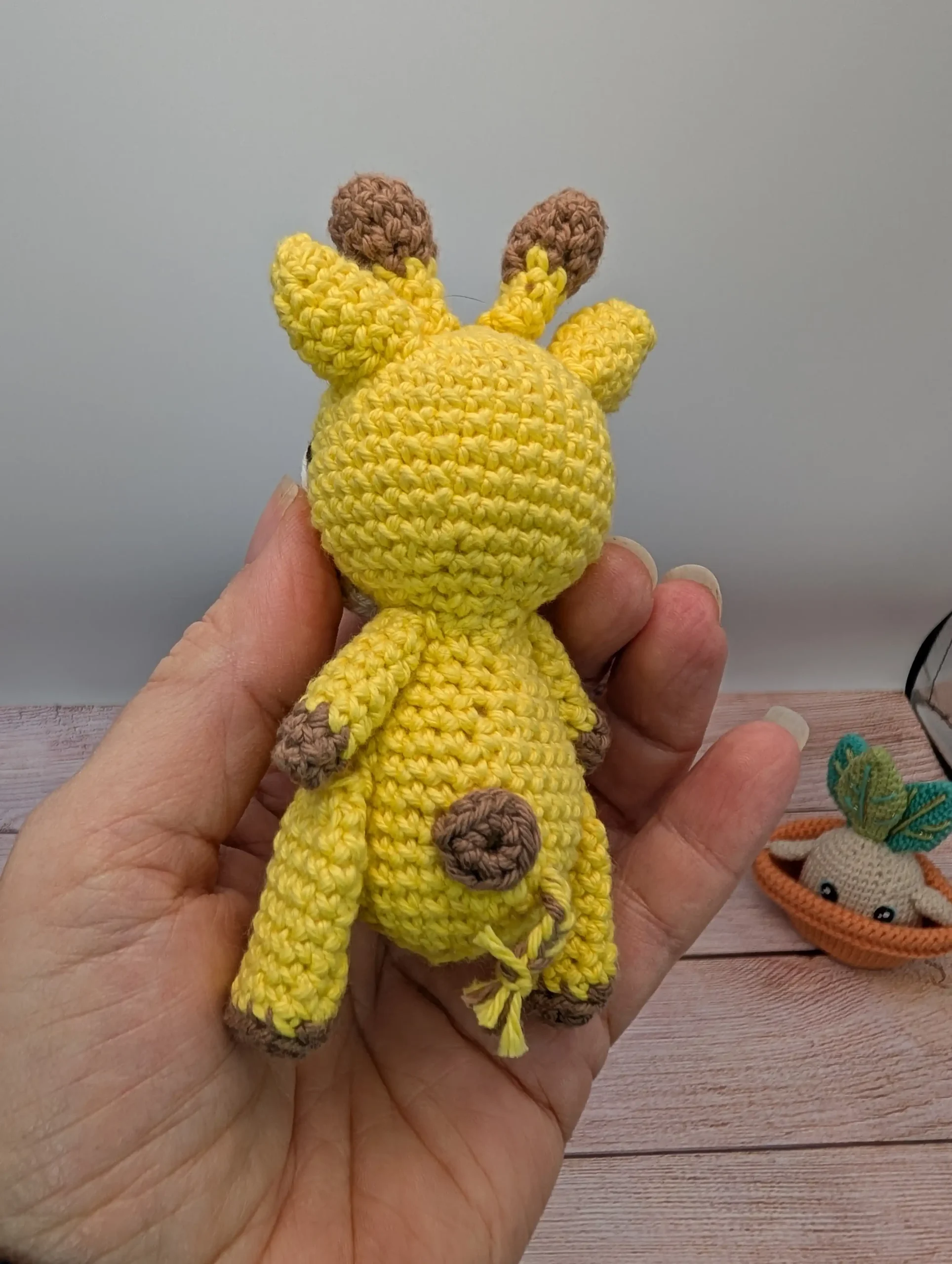 girafe amigurumi fait au crochet par La Mu's Heure