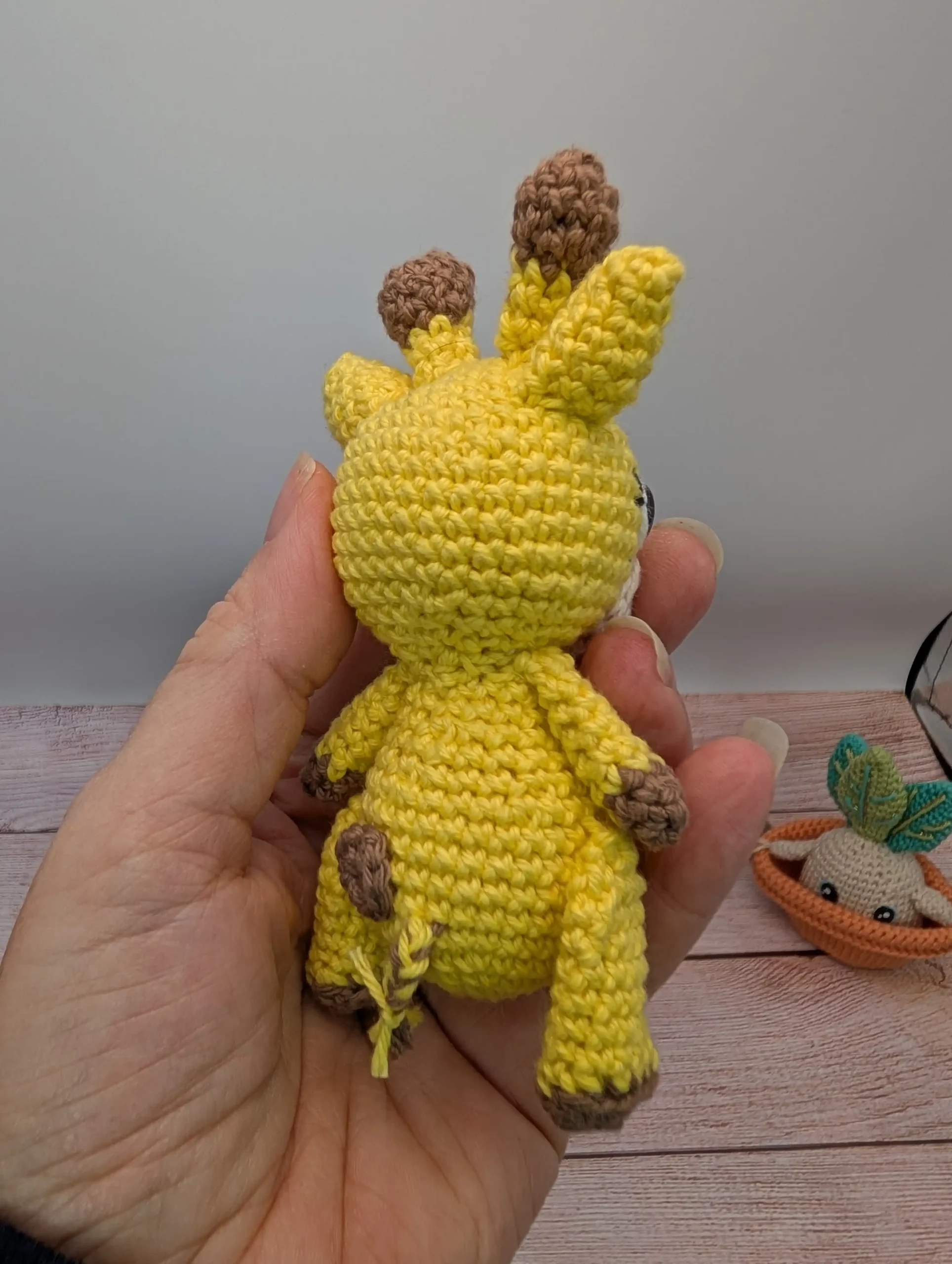 girafe amigurumi fait au crochet par La Mu's Heure