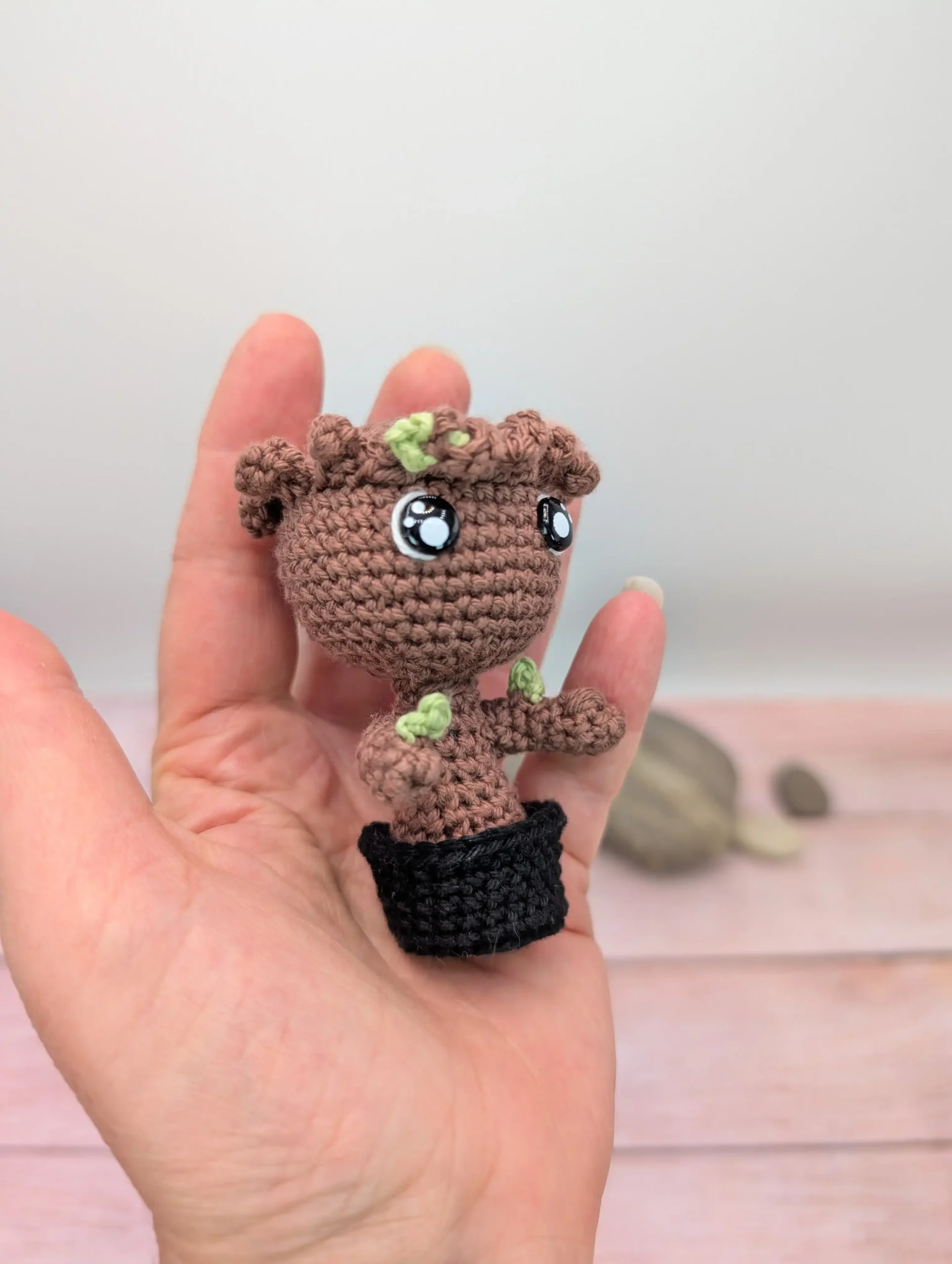 groot amigurumi fait main au crochet par La Mu's Heure