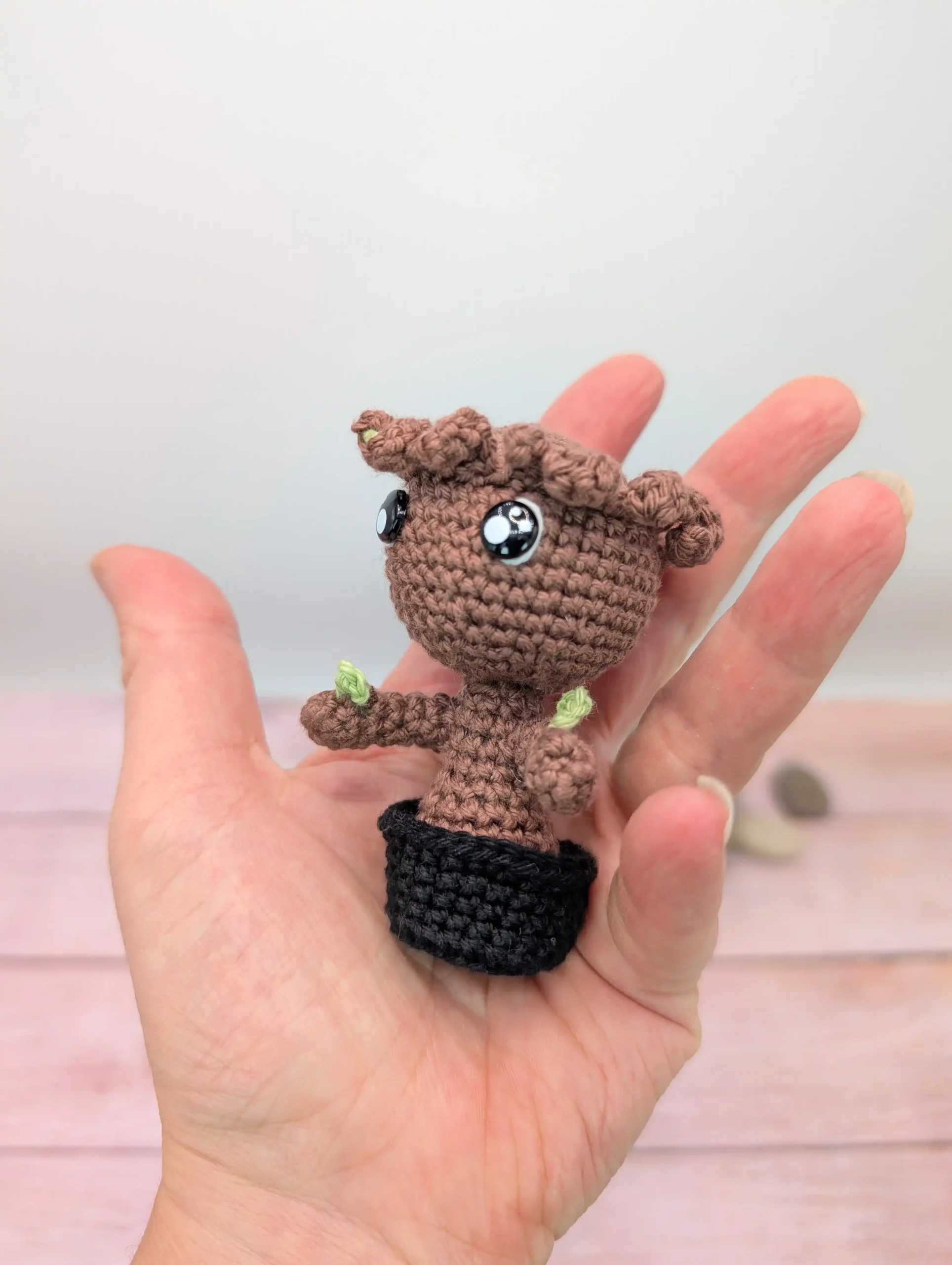 groot amigurumi fait main au crochet par La Mu's Heure