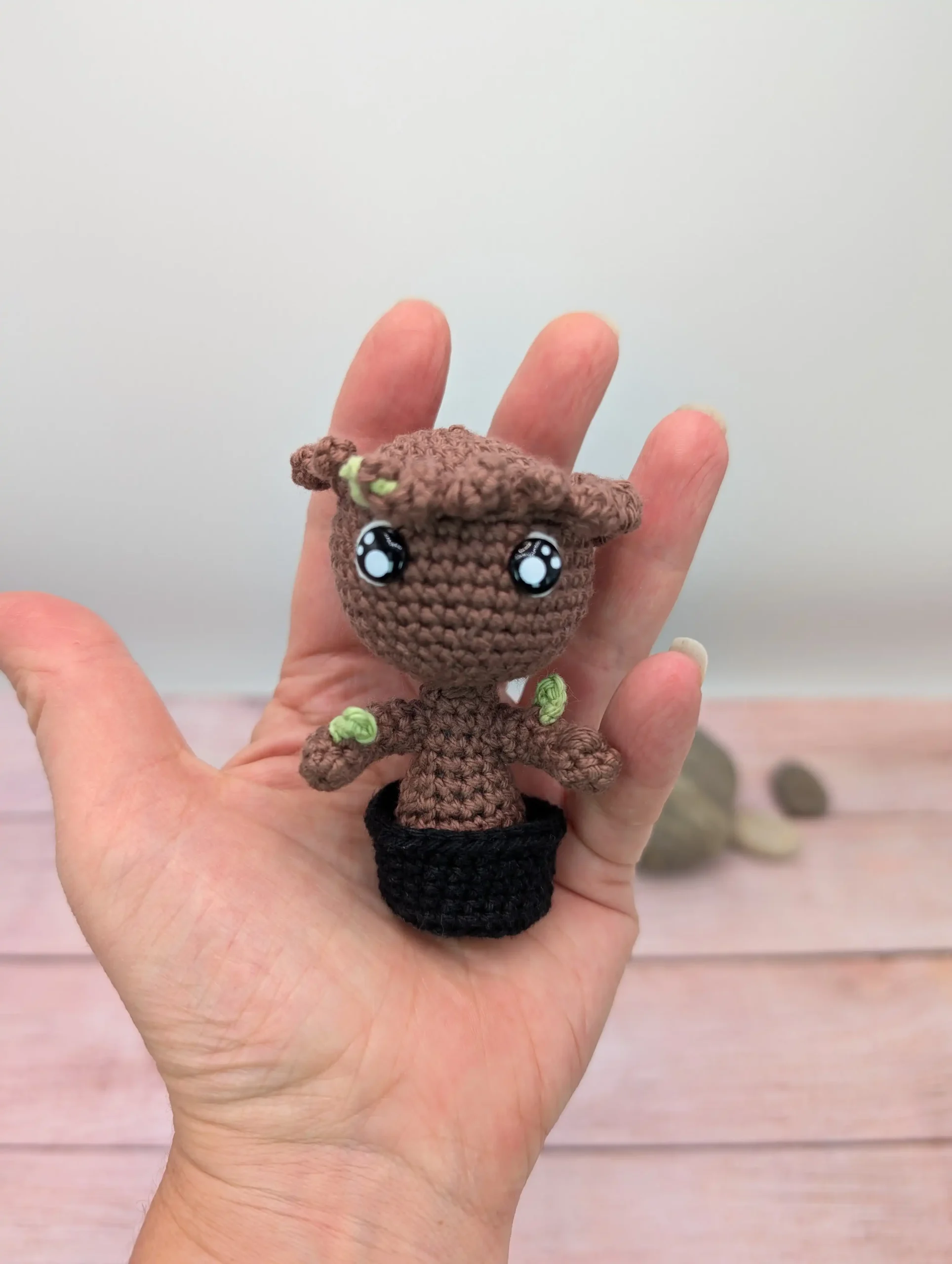 groot amigurumi fait main au crochet par La Mu's Heure