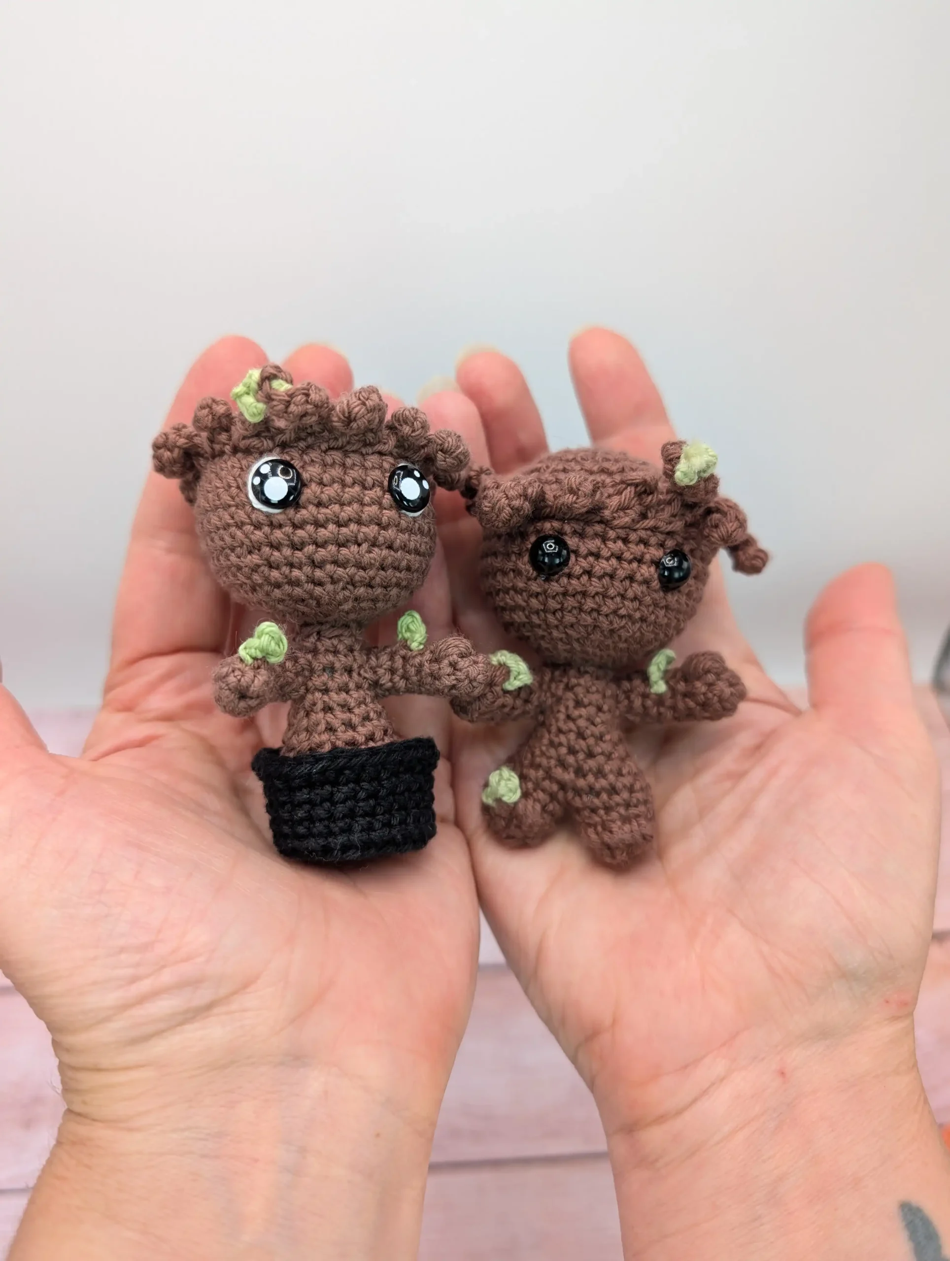 groot amigurumi fait main au crochet par La Mu's Heure