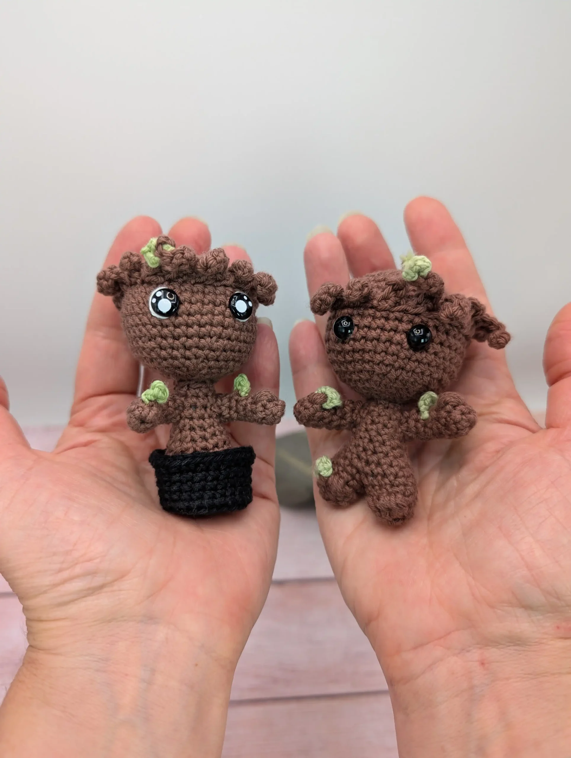 groot amigurumi fait main au crochet par La Mu's Heure