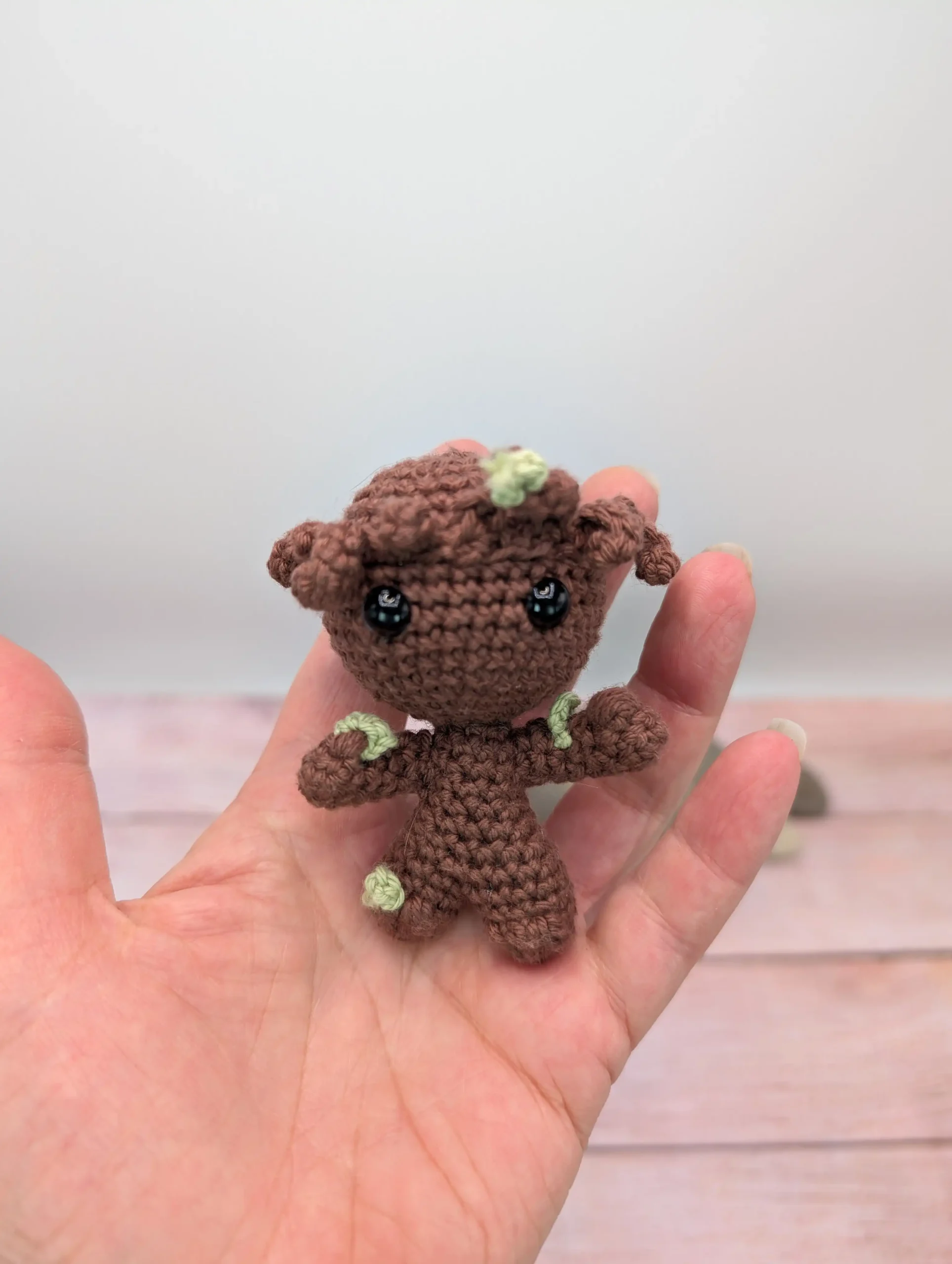 groot amigurumi fait main au crochet par La Mu's Heure