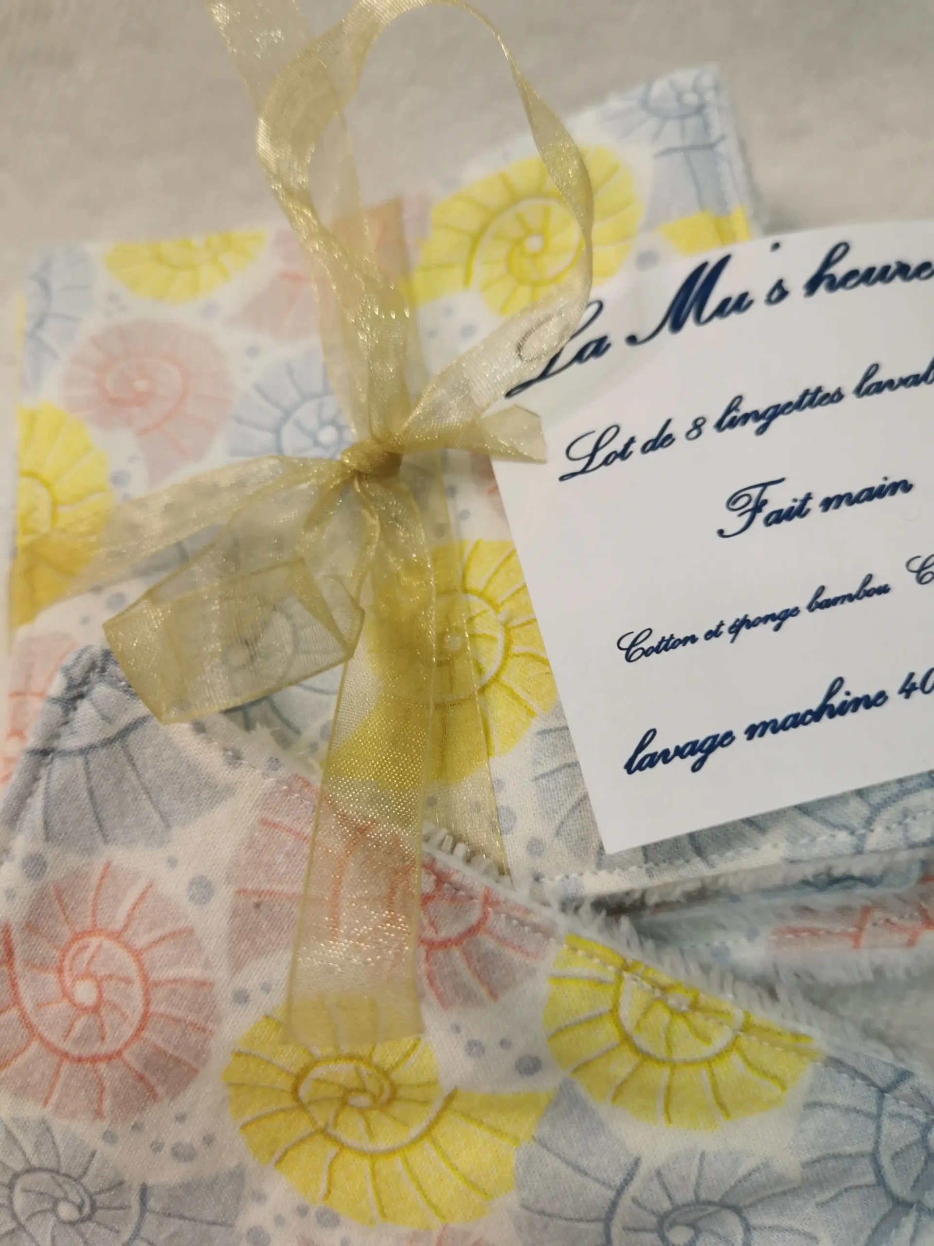Lingette lavable fait main par La Mu's heure