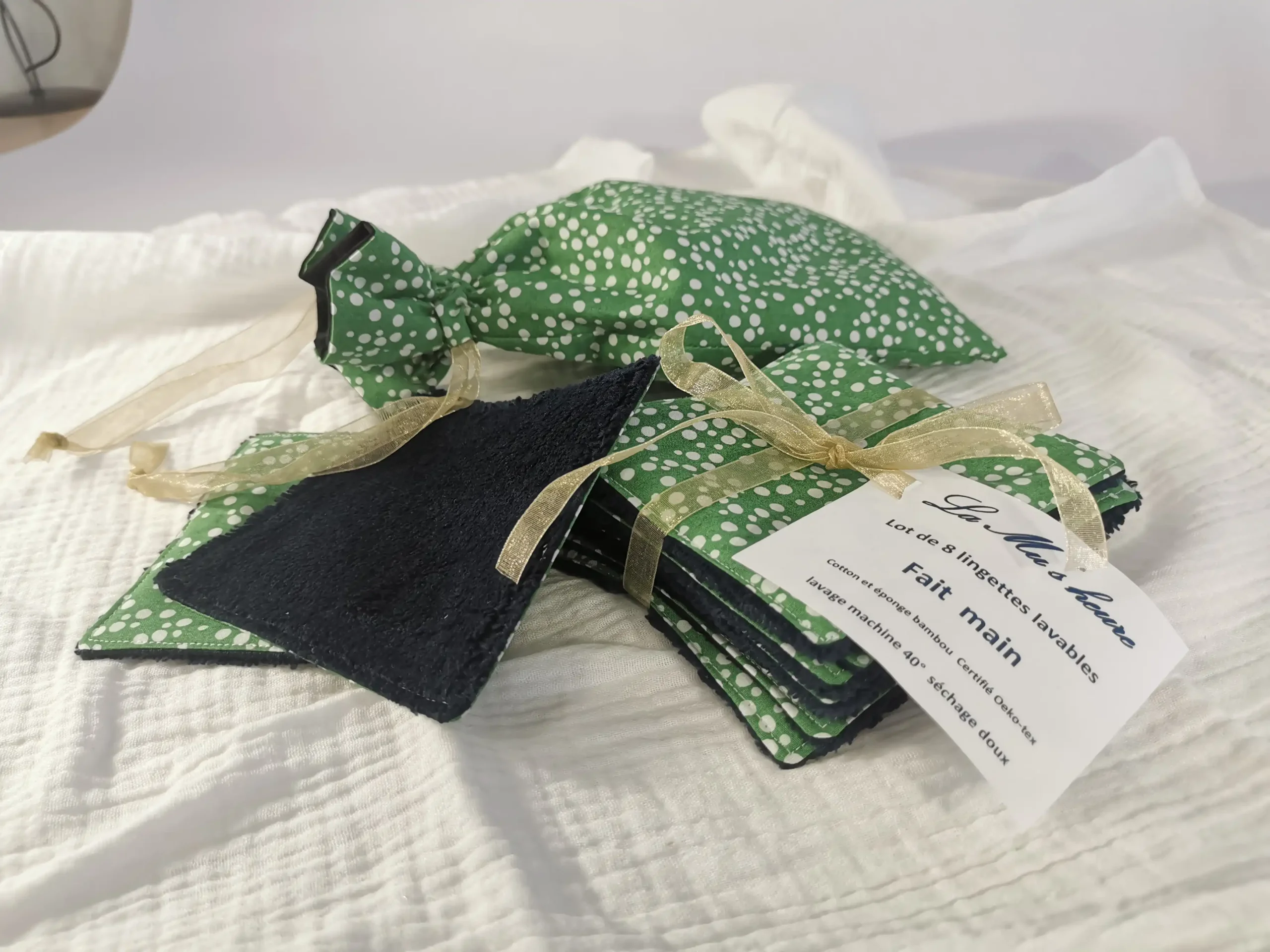 Lingette lavable fait main par La Mu's heure