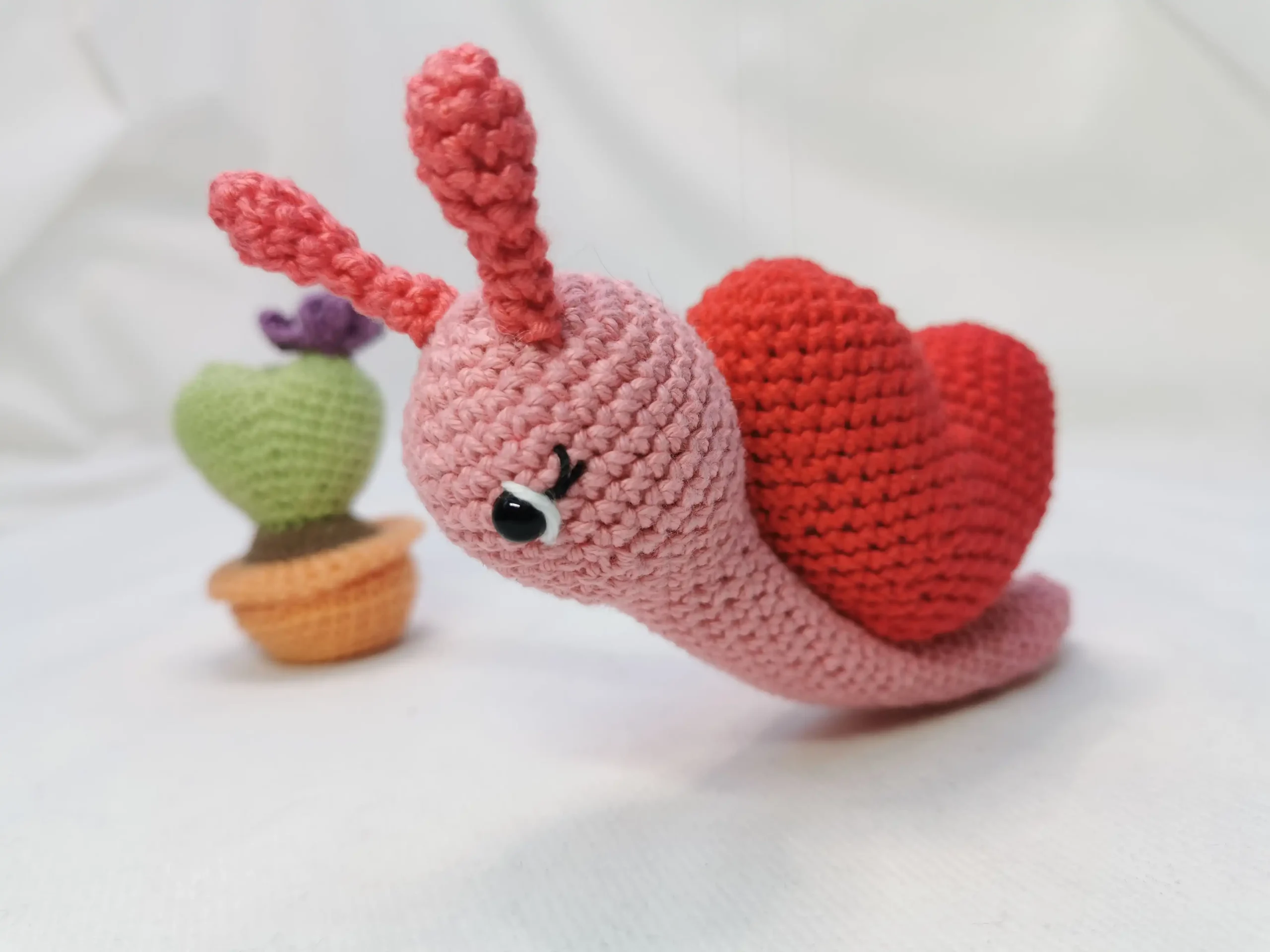 Escargot cœur fait main au crochet par La Mu's heure