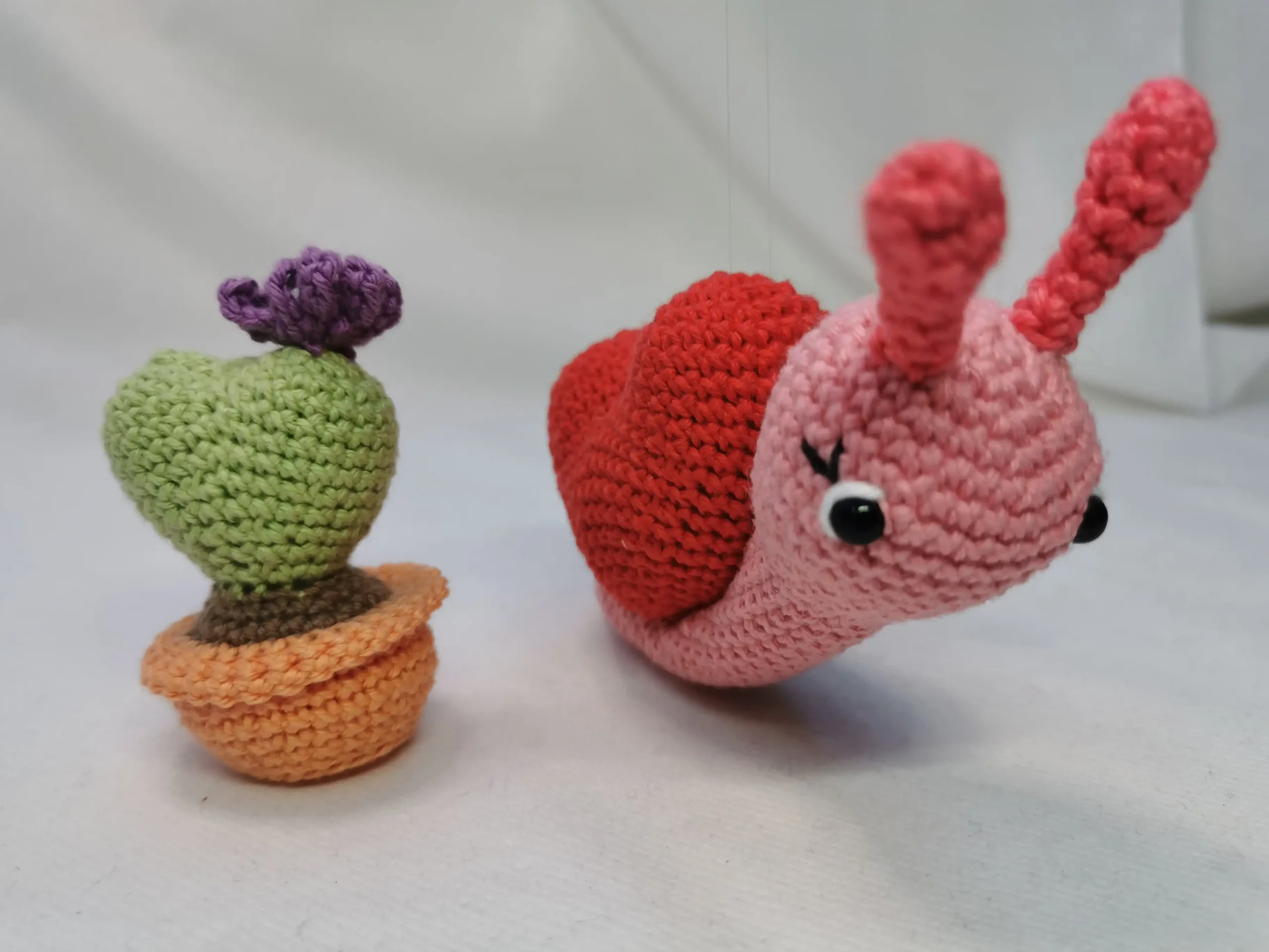 Escargot cœur fait main au crochet par La Mu's heure