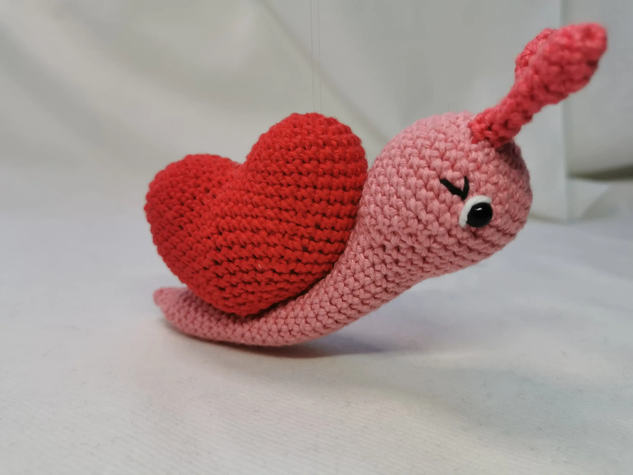 Escargot cœur fait main au crochet par La Mu's heure
