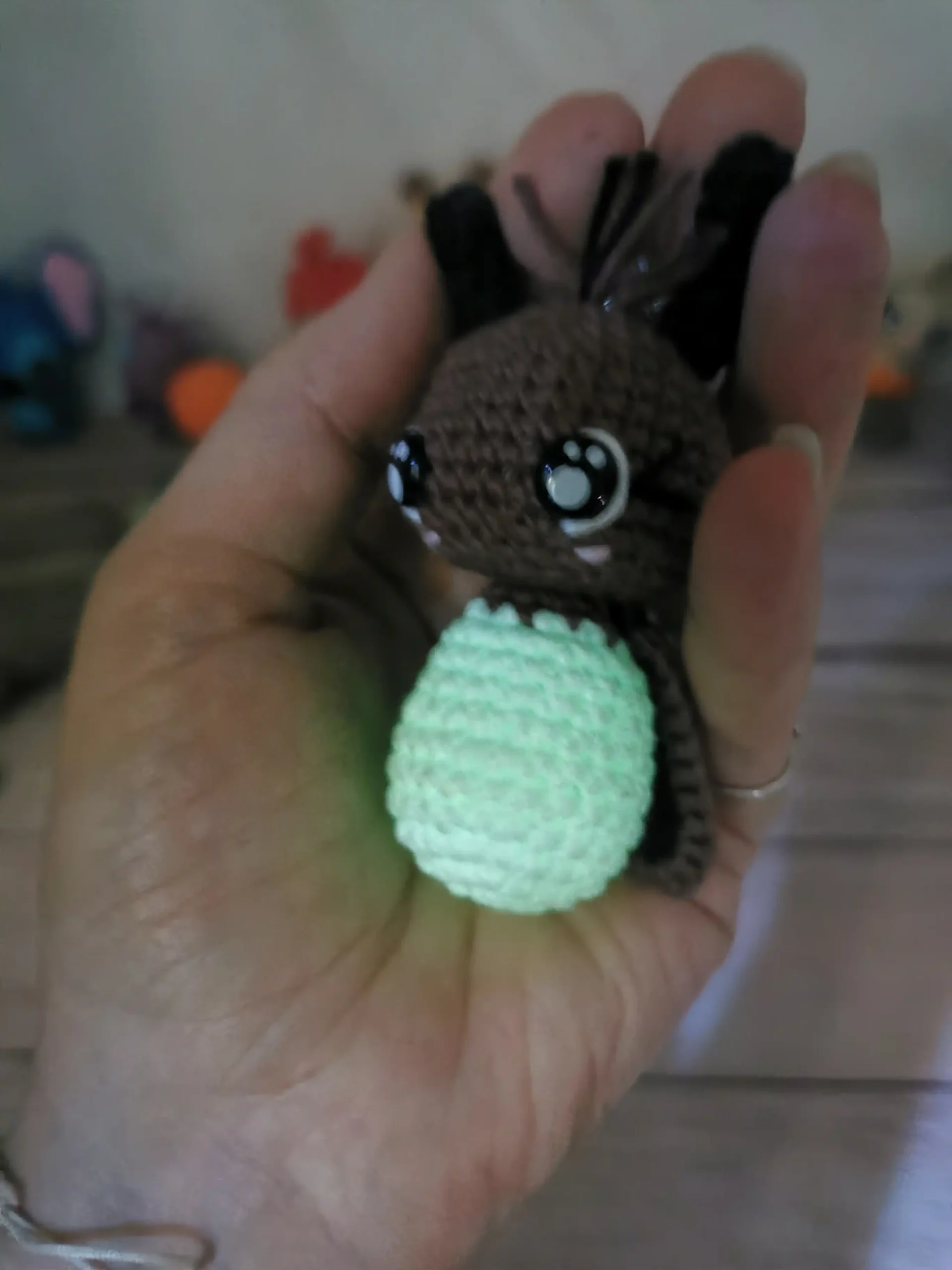 Luciole amigurumi fait main au crochet par La Mu's Heure