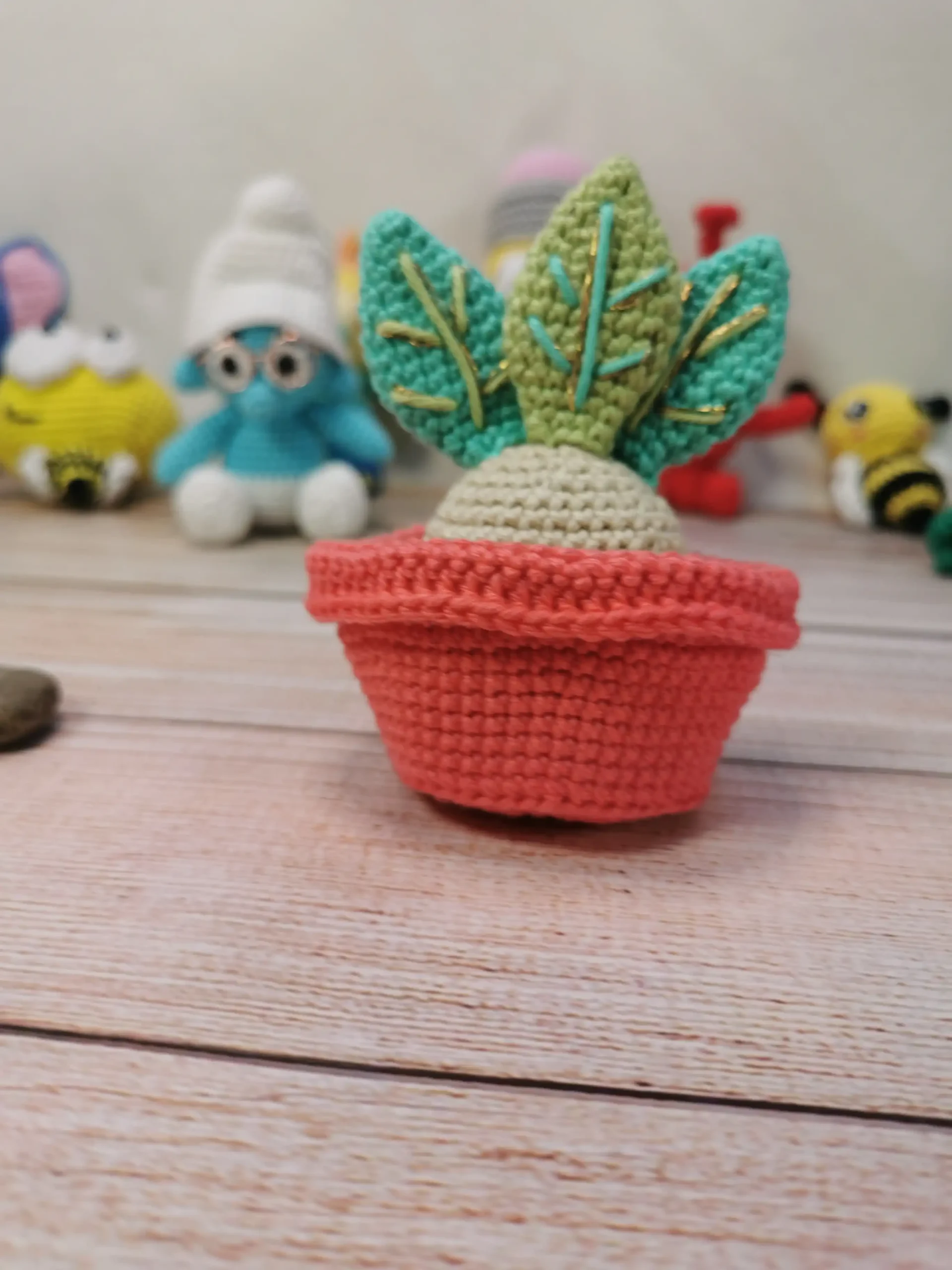 mandragore amigurumi fait main au crochet par La Mu's heure